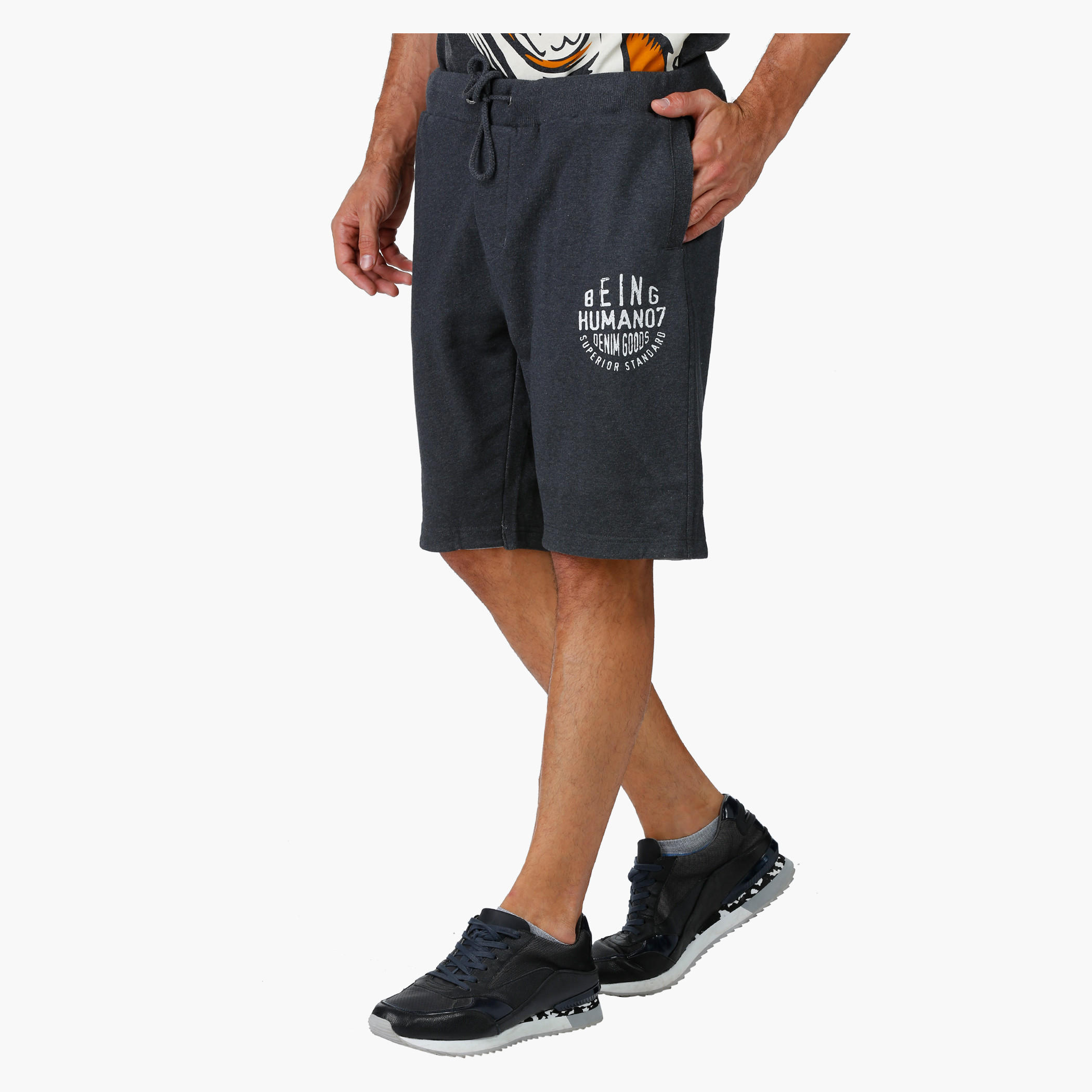 Being Human Cotton Shorts in Regular Fit-men-clothing-bottoms-shorts-image-3