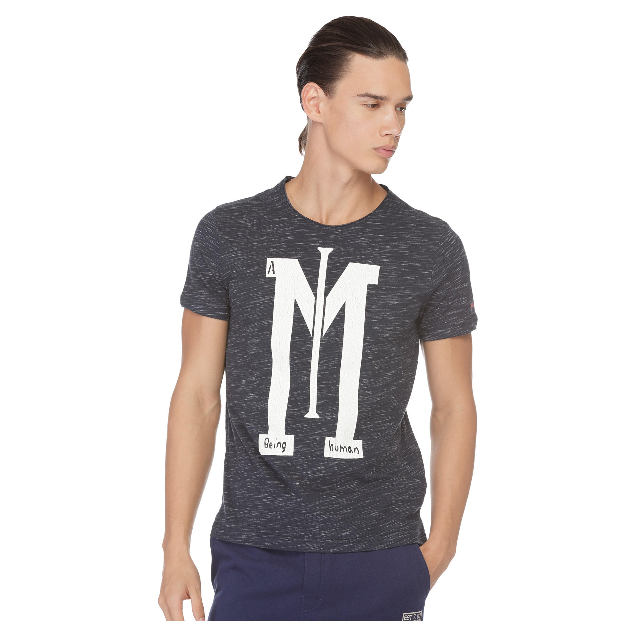Being Human Graphic Print T-shirt-men-clothing-tshirtsandpolos-tshirts-image-1