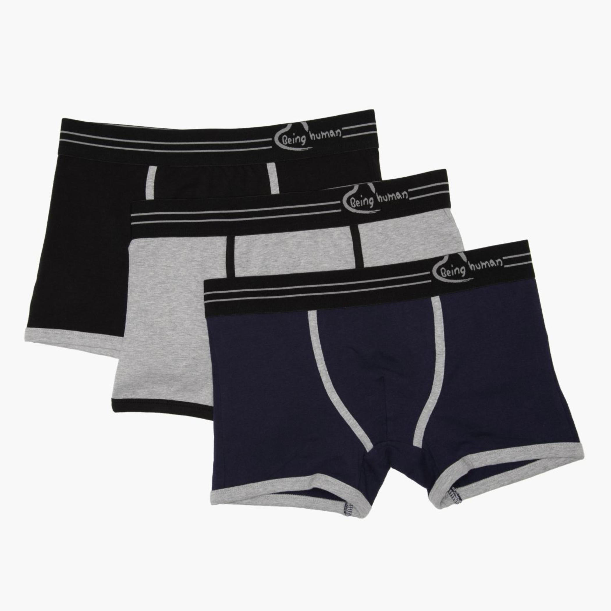 Being Human Knit Boxers- Pack of 3-men-clothing-innerwear-underwear-image-1
