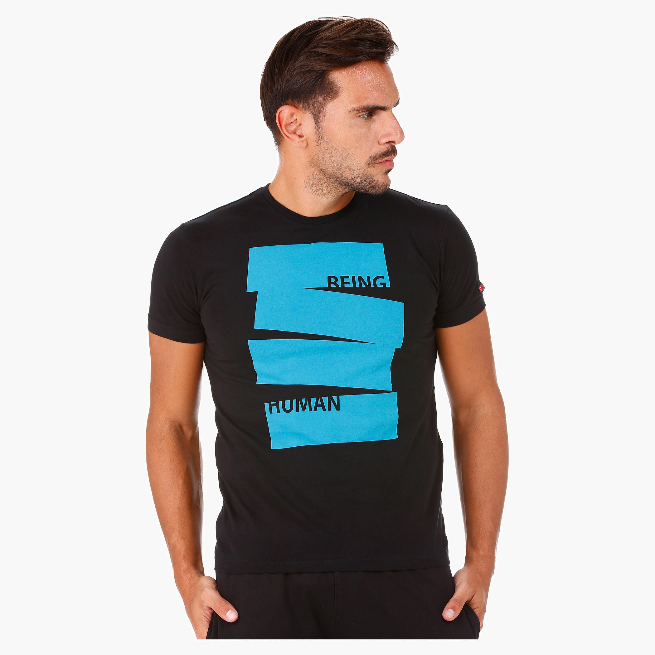 Being Human Printed Cotton T-Shirt in Short Sleeves-men-clothing-tshirtsandpolos-tshirts-image-1