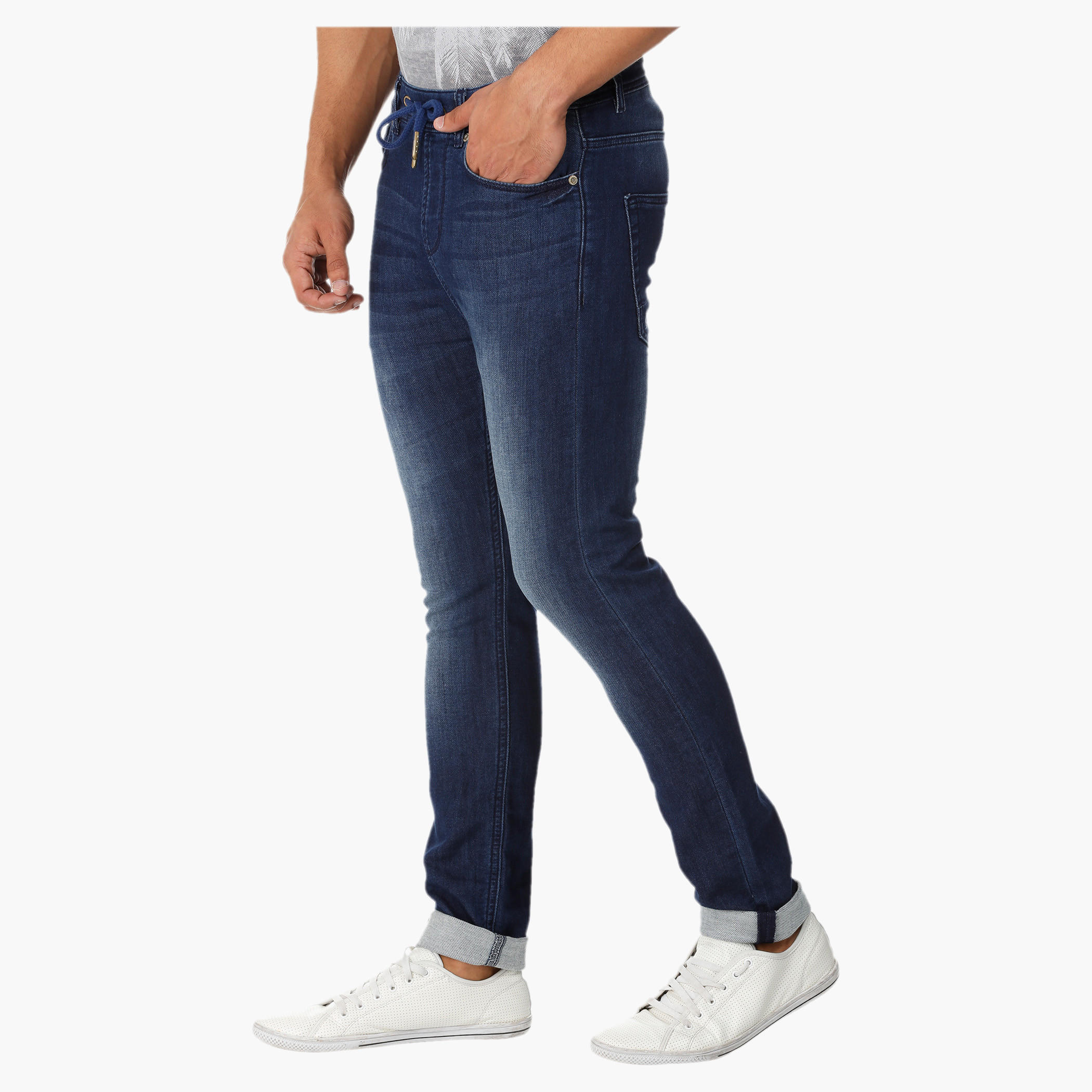 Being Human Stonewashed Denims with Drawstring-men-clothing-bottoms-jeans-image-3