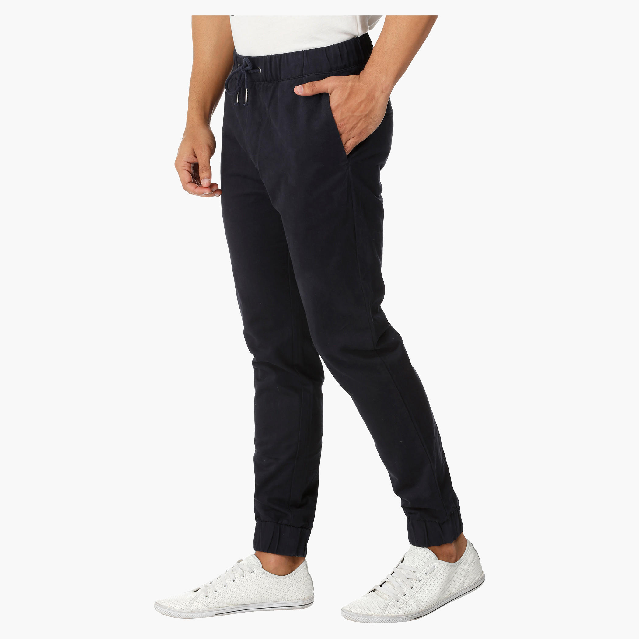 Being Human Cuffed Chinos-men-clothing-bottoms-joggers-image-3