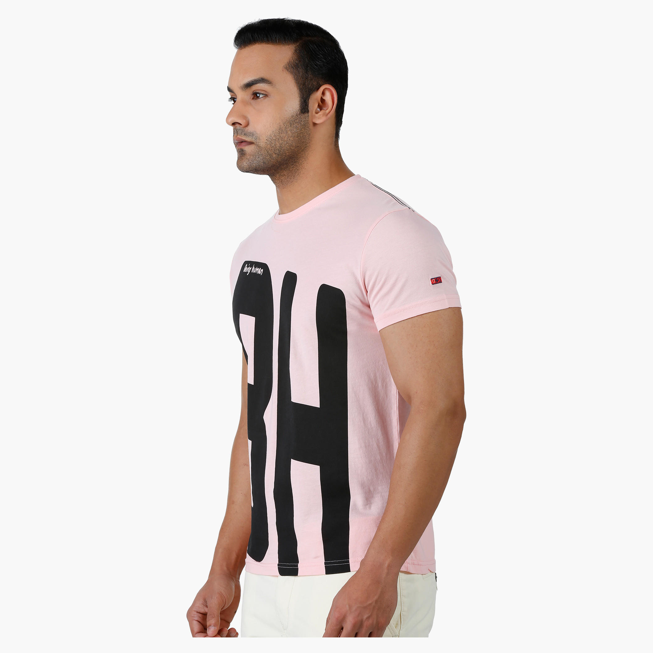Being Human Graphic Print T-shirt with Crew Neck and Short Sleeves-men-clothing-tshirtsandpolos-tshirts-image-3
