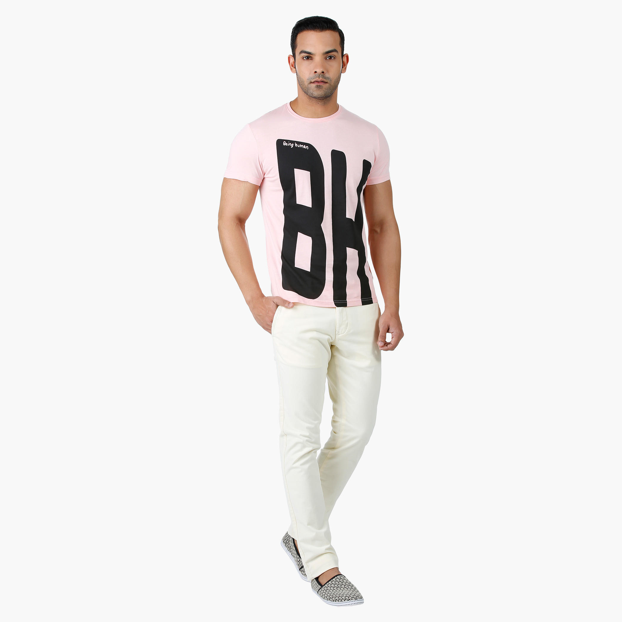 Being Human Graphic Print T-shirt with Crew Neck and Short Sleeves-men-clothing-tshirtsandpolos-tshirts-image-5