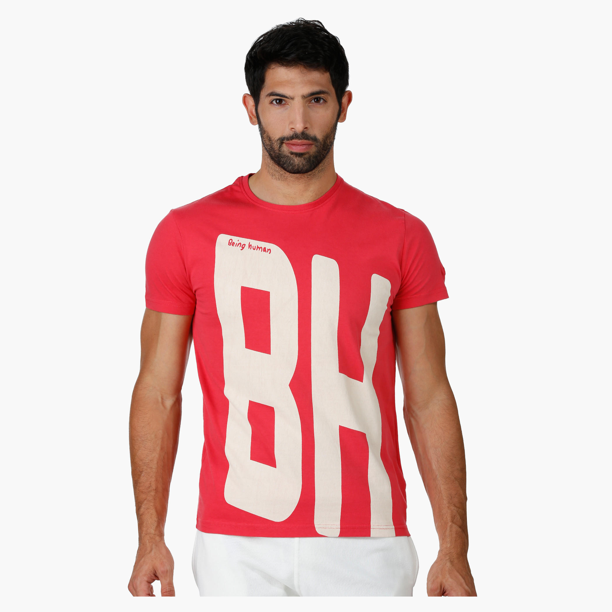 Being Human Graphic Print T-shirt with Crew Neck and Short Sleeves-men-clothing-tshirtsandpolos-tshirts-image-6