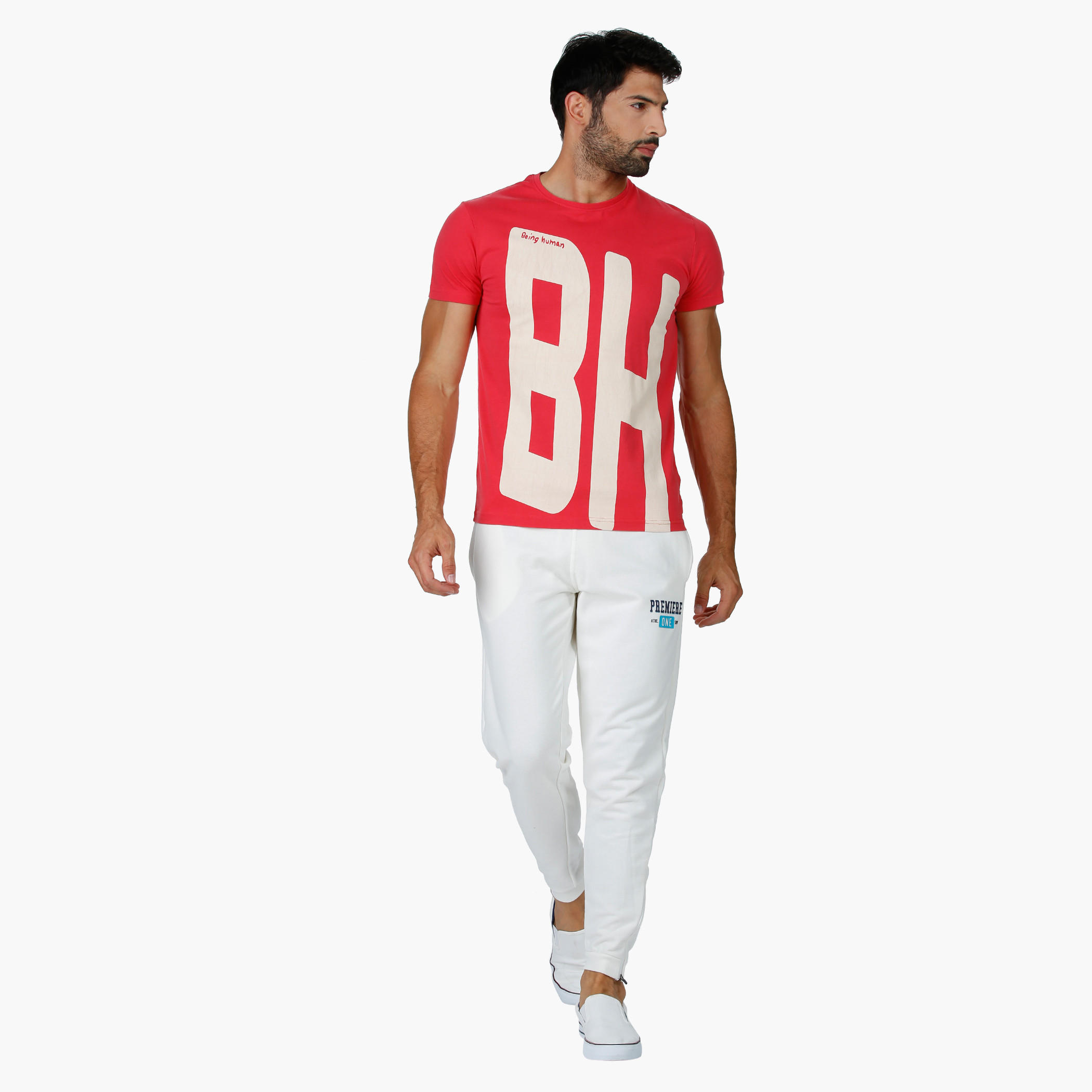 Being Human Graphic Print T-shirt with Crew Neck and Short Sleeves-men-clothing-tshirtsandpolos-tshirts-image-10