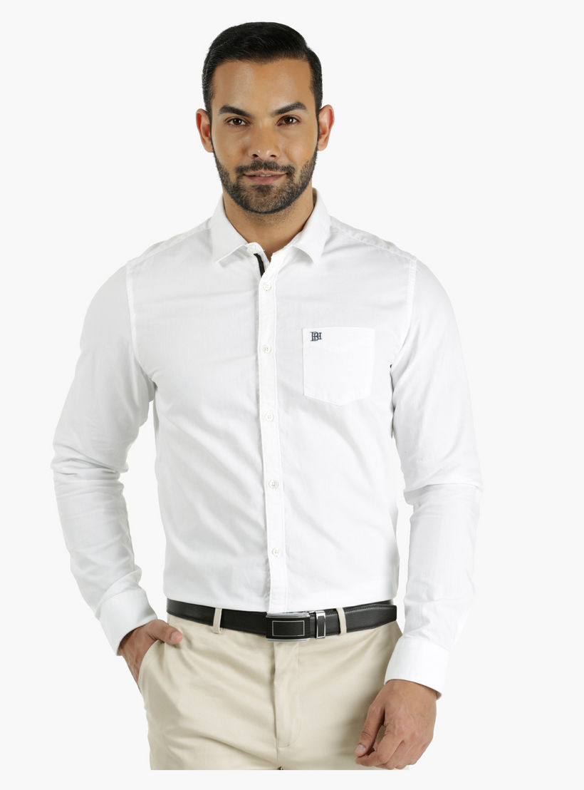Being Human Long Cotton Shirt in Regular Fit-men-clothing-shirts-image-5