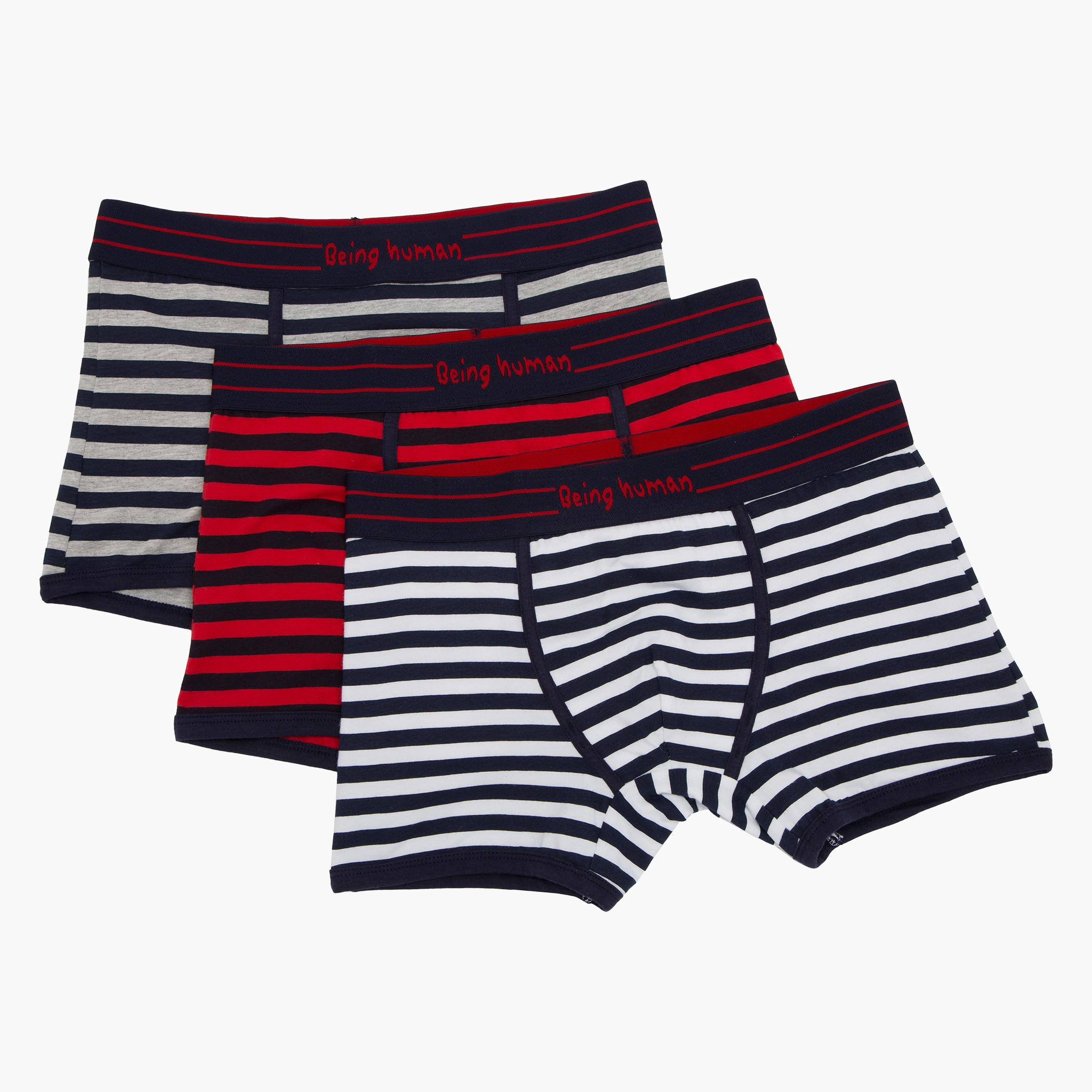 Being Human Cotton Trunks - Set of 3-men-clothing-innerwear-underwear-image-1