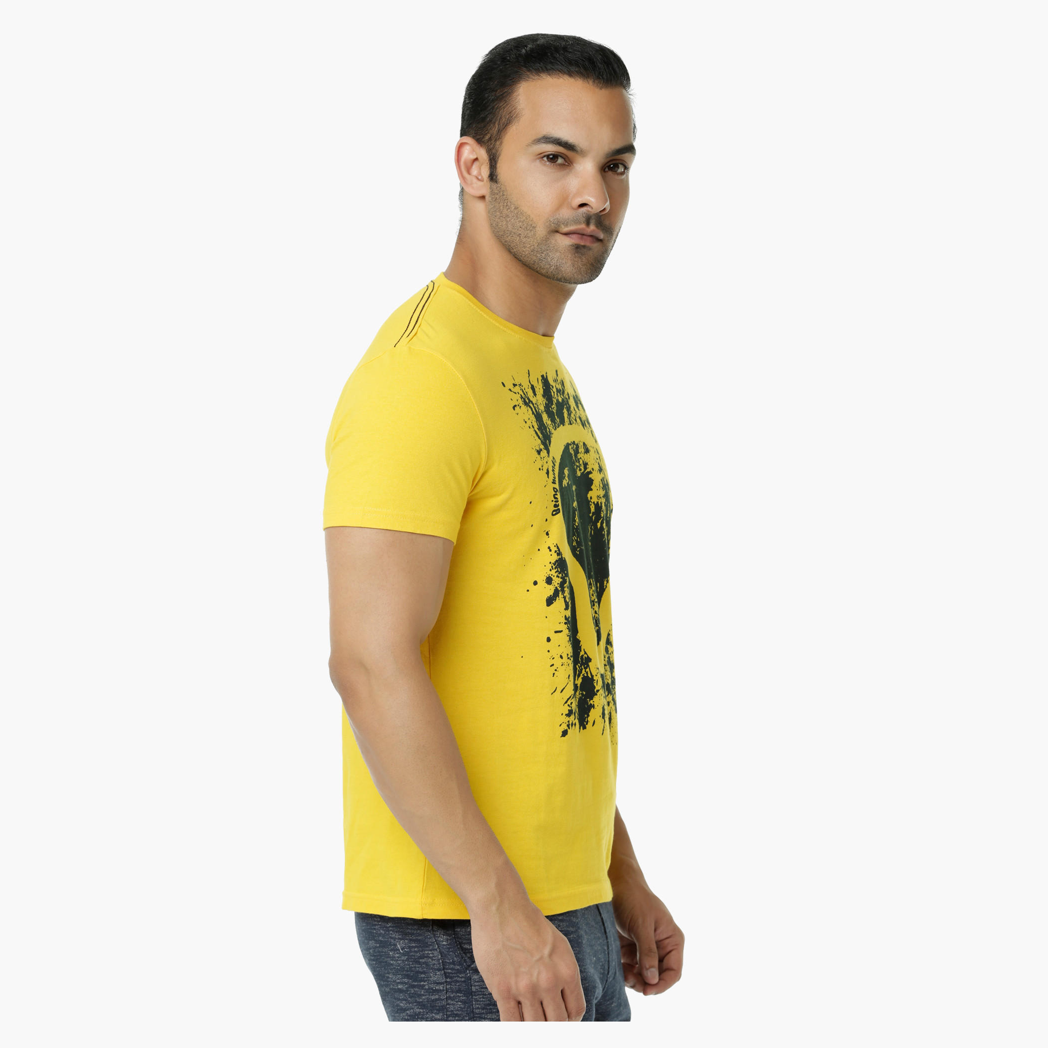 Being Human Printed Crew Neck Cotton T-Shirt with Short Sleeves-men-clothing-tshirtsandpolos-tshirts-image-3
