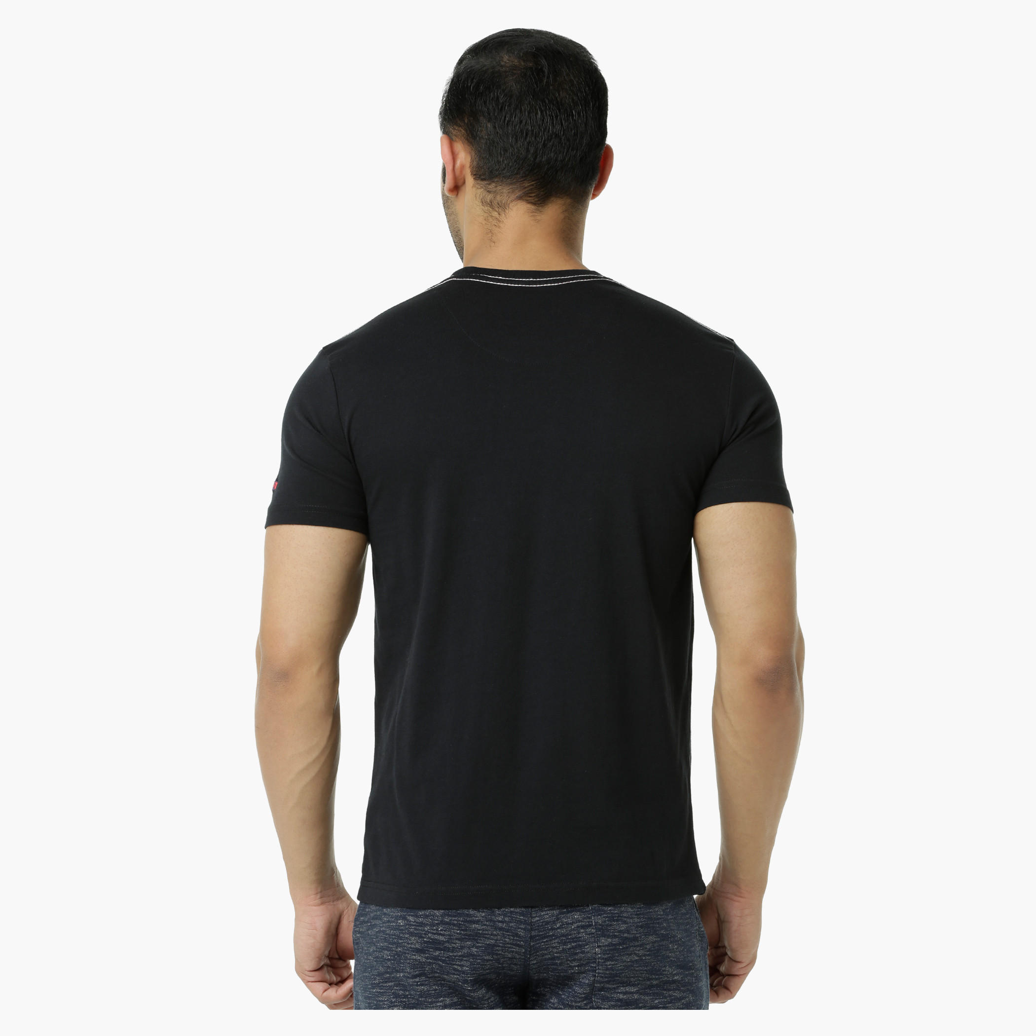 Being Human Printed Crew Neck Cotton T-Shirt with Short Sleeves-men-clothing-tshirtsandpolos-tshirts-image-2