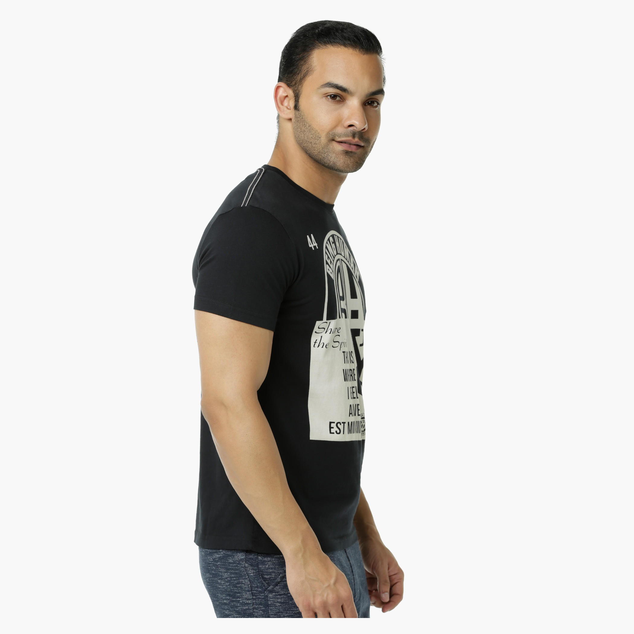 Being Human Printed Crew Neck Cotton T-Shirt with Short Sleeves-men-clothing-tshirtsandpolos-tshirts-image-3