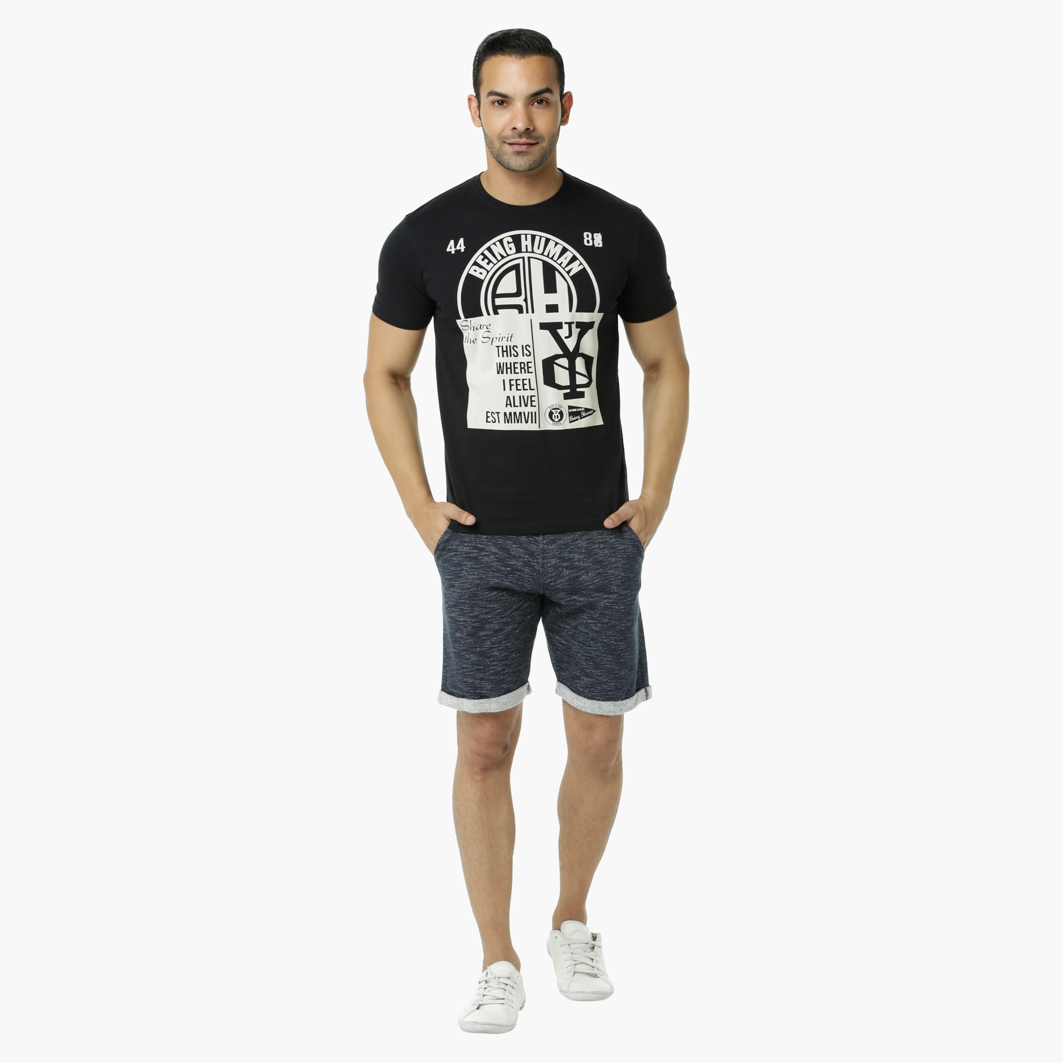Being Human Printed Crew Neck Cotton T-Shirt with Short Sleeves-men-clothing-tshirtsandpolos-tshirts-image-5