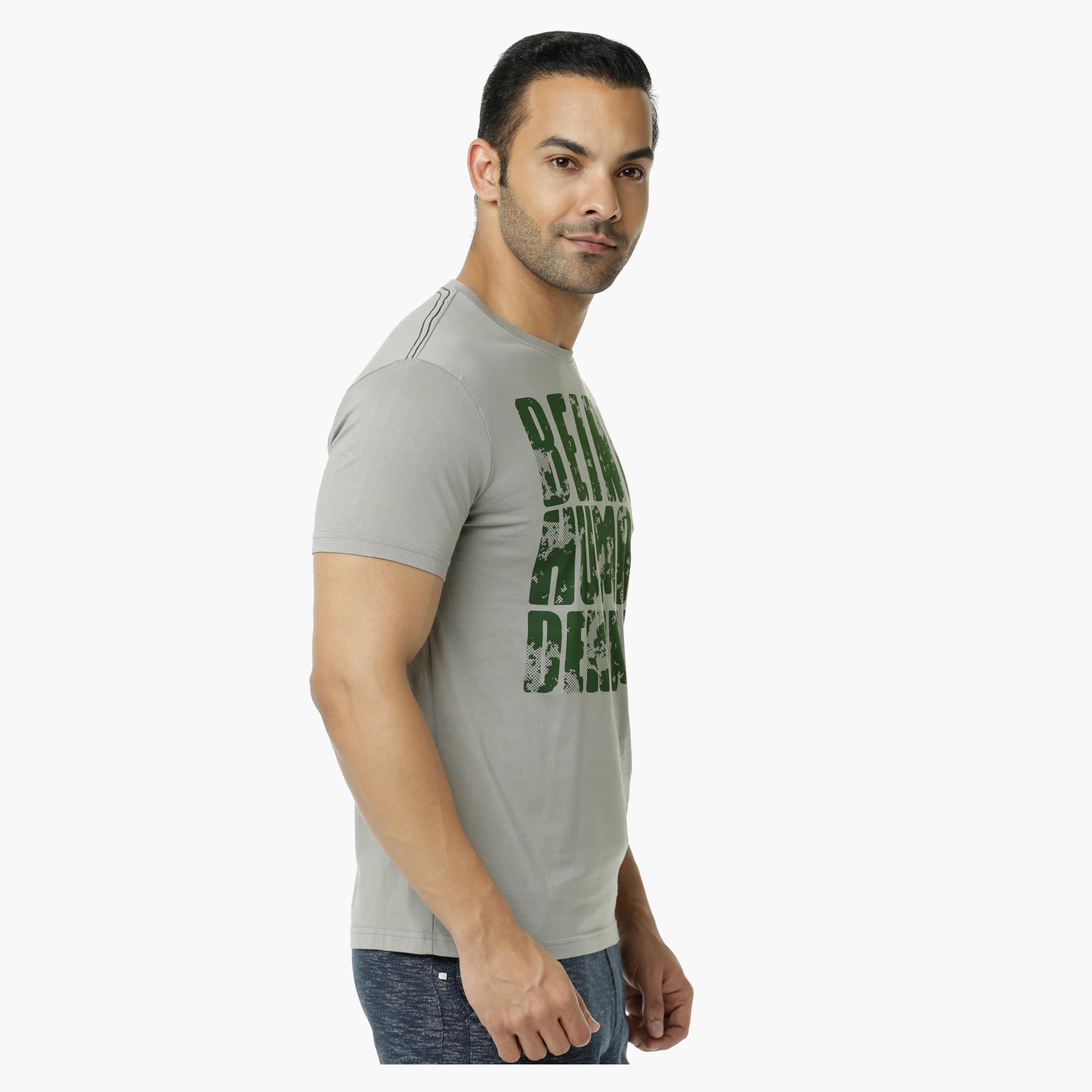 Being Human Printed Crew Neck Cotton T-Shirt with Short Sleeves-men-clothing-tshirtsandpolos-tshirts-image-3