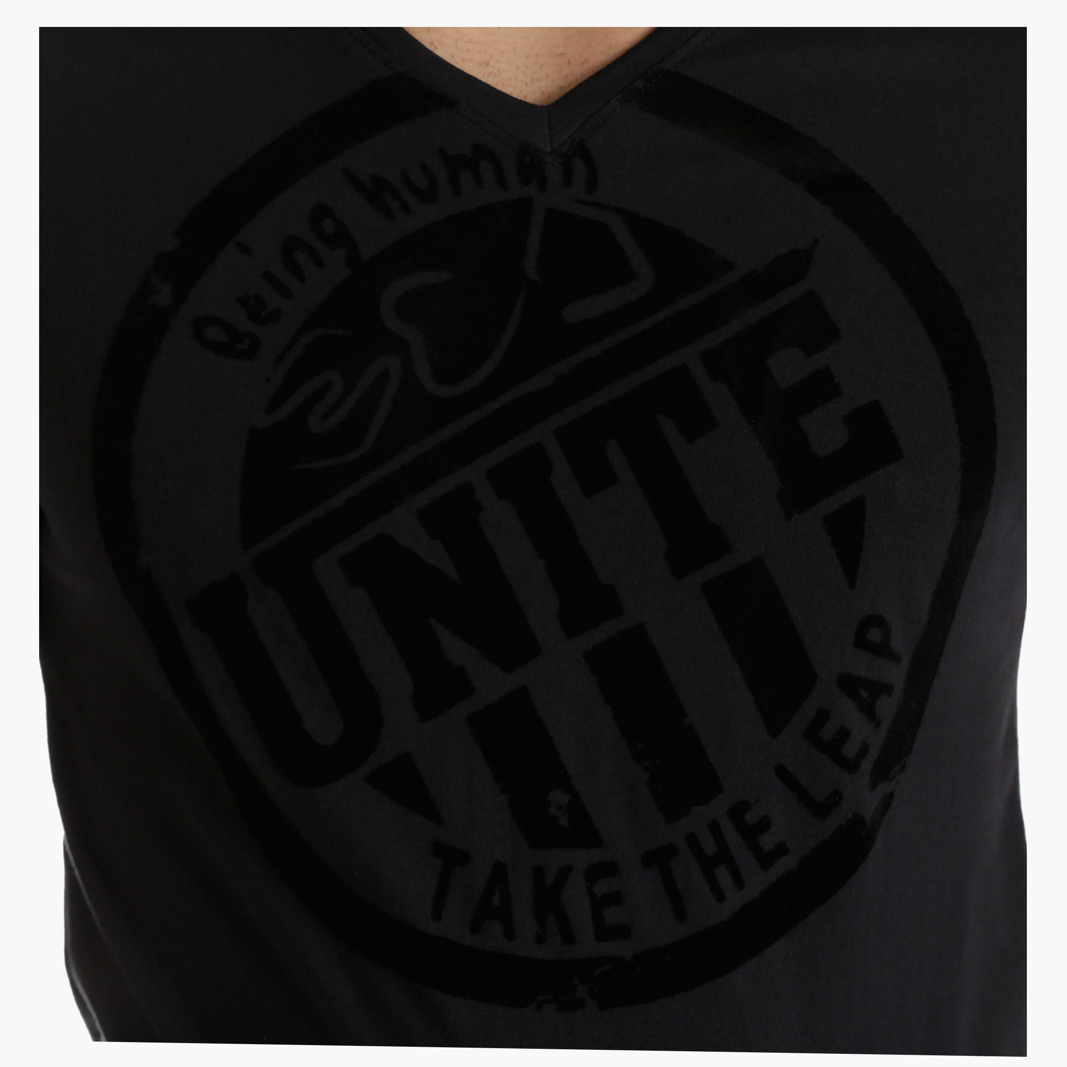 Being Human Cotton T-Shirt with V-Neck in Regular Fit-men-clothing-tshirtsandpolos-tshirts-image-2