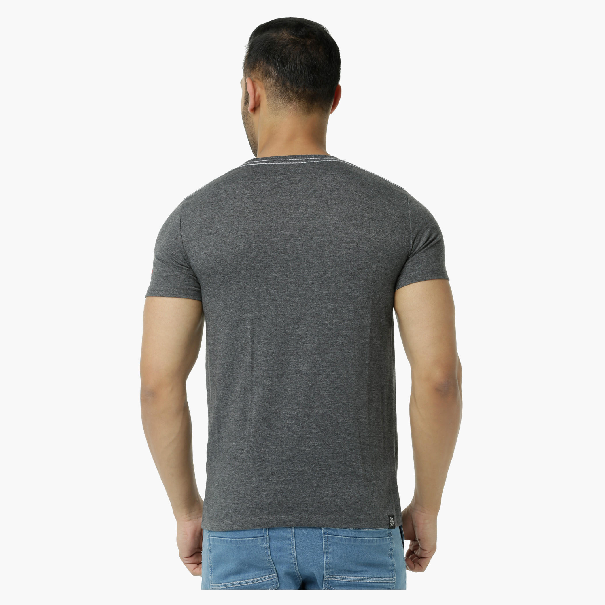 Being Human Printed Crew Neck T-Shirt with Short Sleeves-men-clothing-tshirtsandpolos-tshirts-image-2