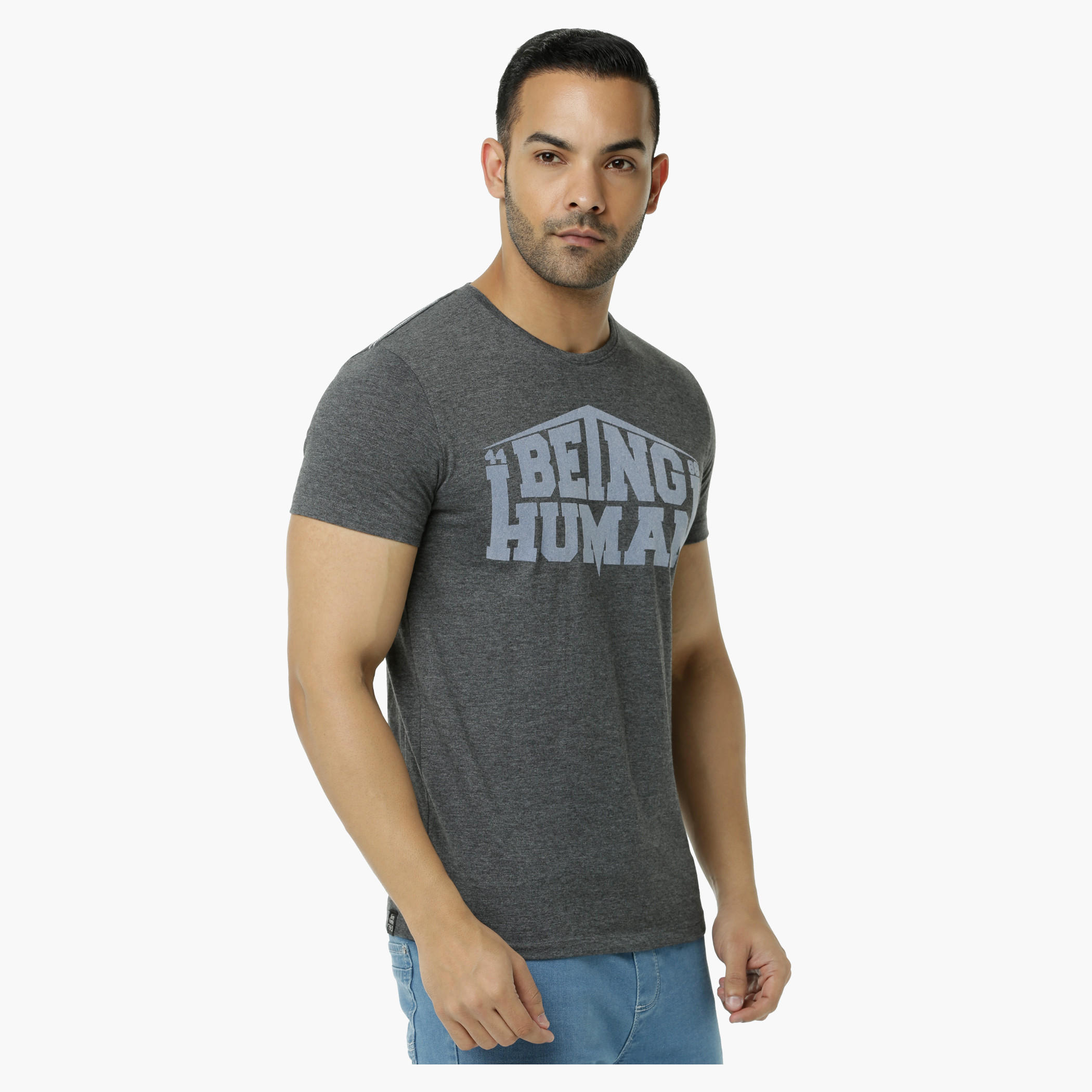 Being Human Printed Crew Neck T-Shirt with Short Sleeves-men-clothing-tshirtsandpolos-tshirts-image-3