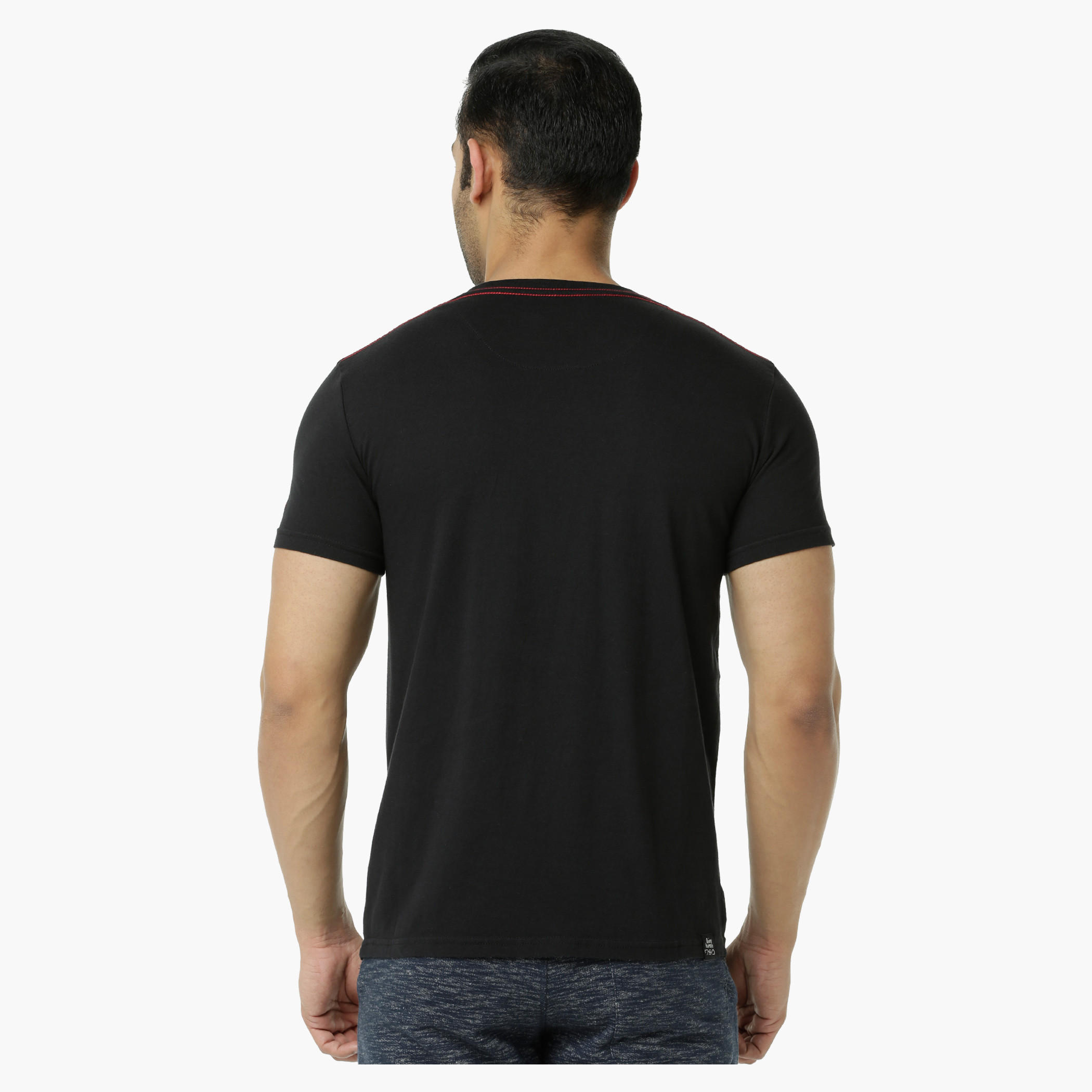 Being Human Printed Crew Neck Cotton T-Shirt with Short Sleeves-men-clothing-tshirtsandpolos-tshirts-image-2