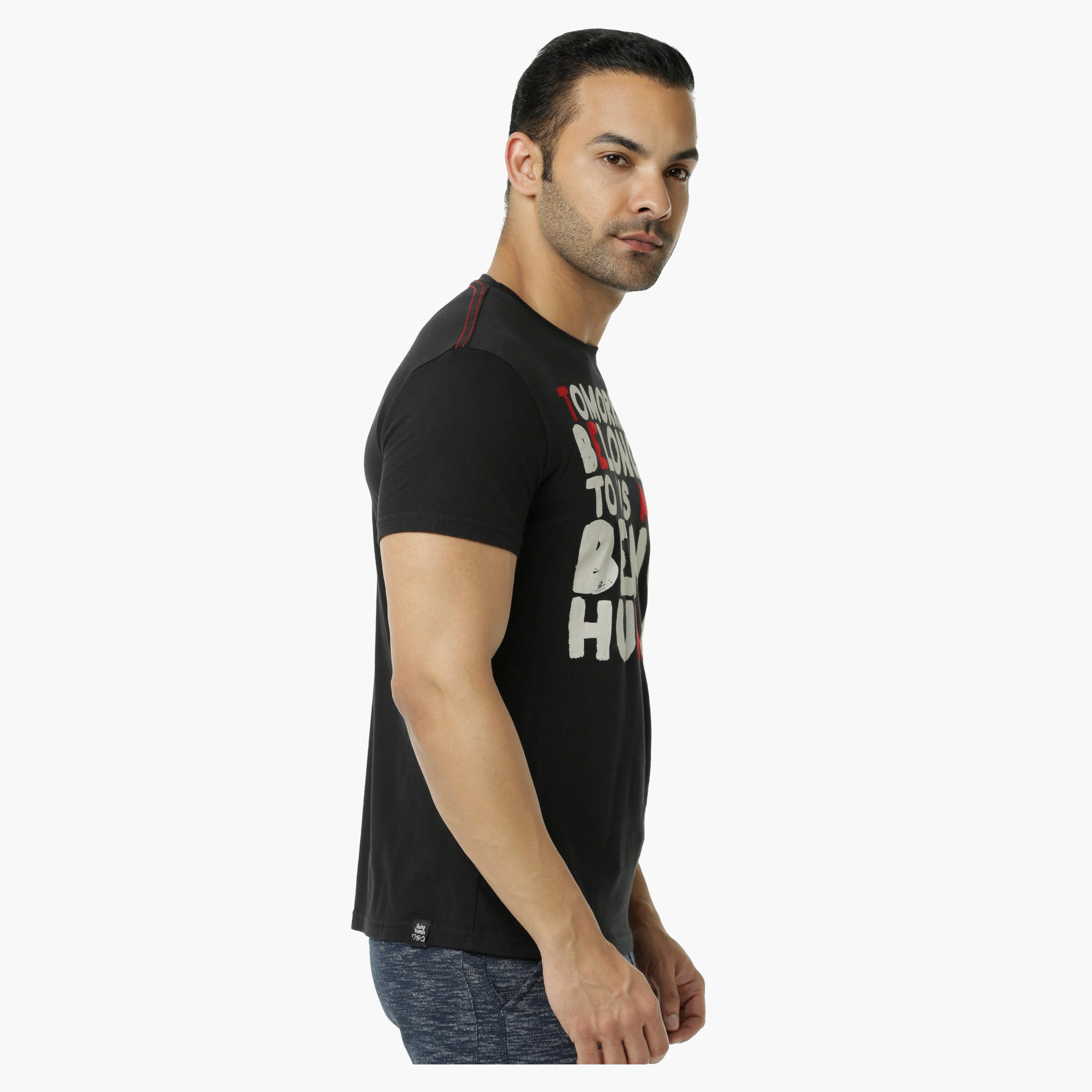 Being Human Printed Crew Neck Cotton T-Shirt with Short Sleeves-men-clothing-tshirtsandpolos-tshirts-image-3