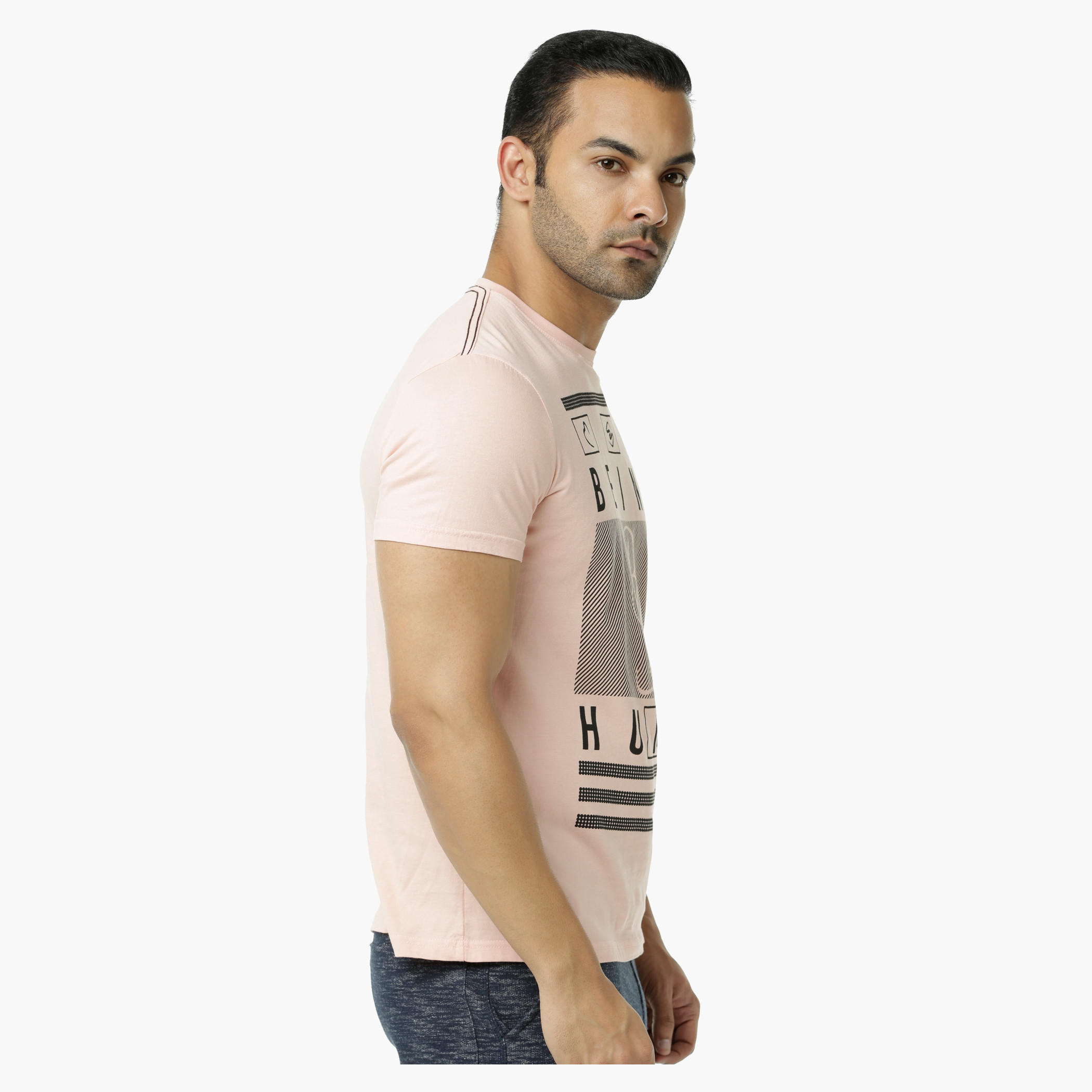 Being Human Printed Crew Neck Cotton T-Shirt with Short Sleeves-men-clothing-tshirtsandpolos-tshirts-image-3