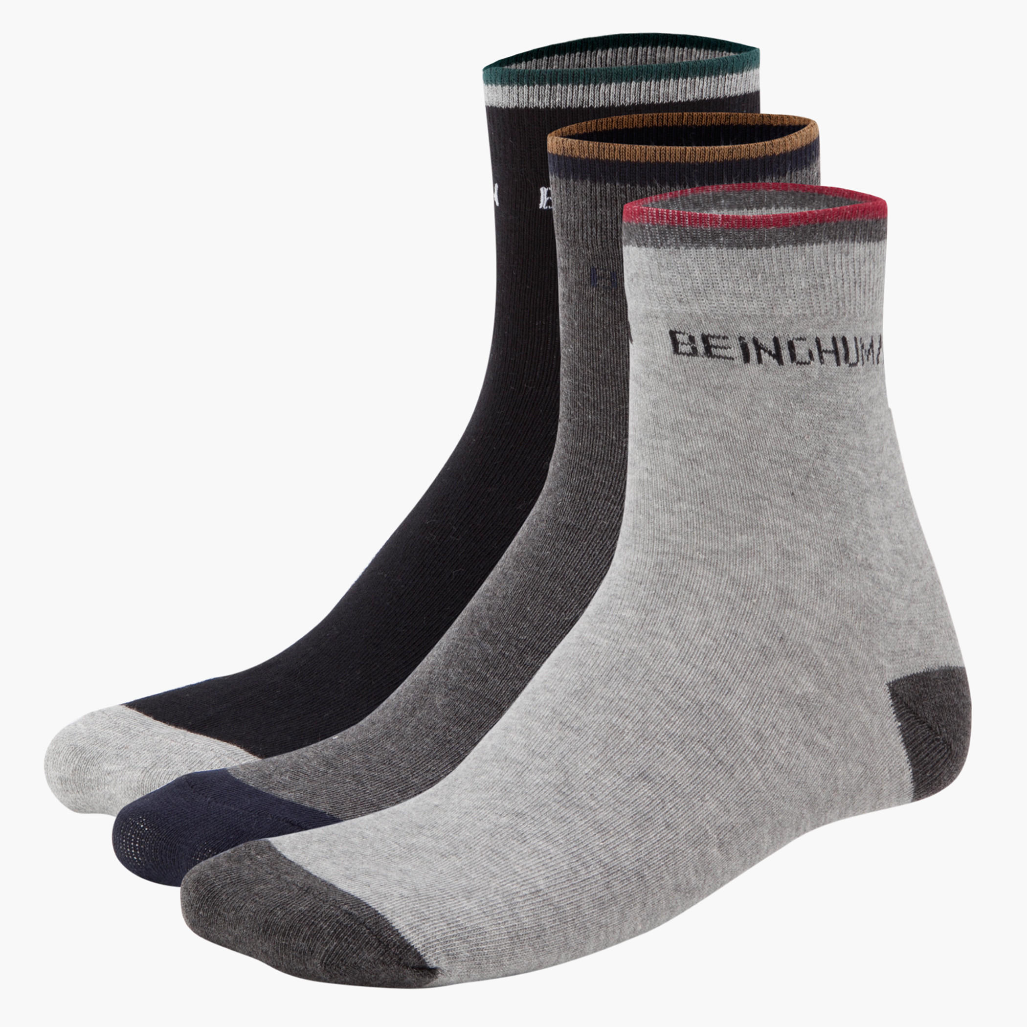 Being Human Cotton Ankle Socks - Set of 3-men-socks-image-1