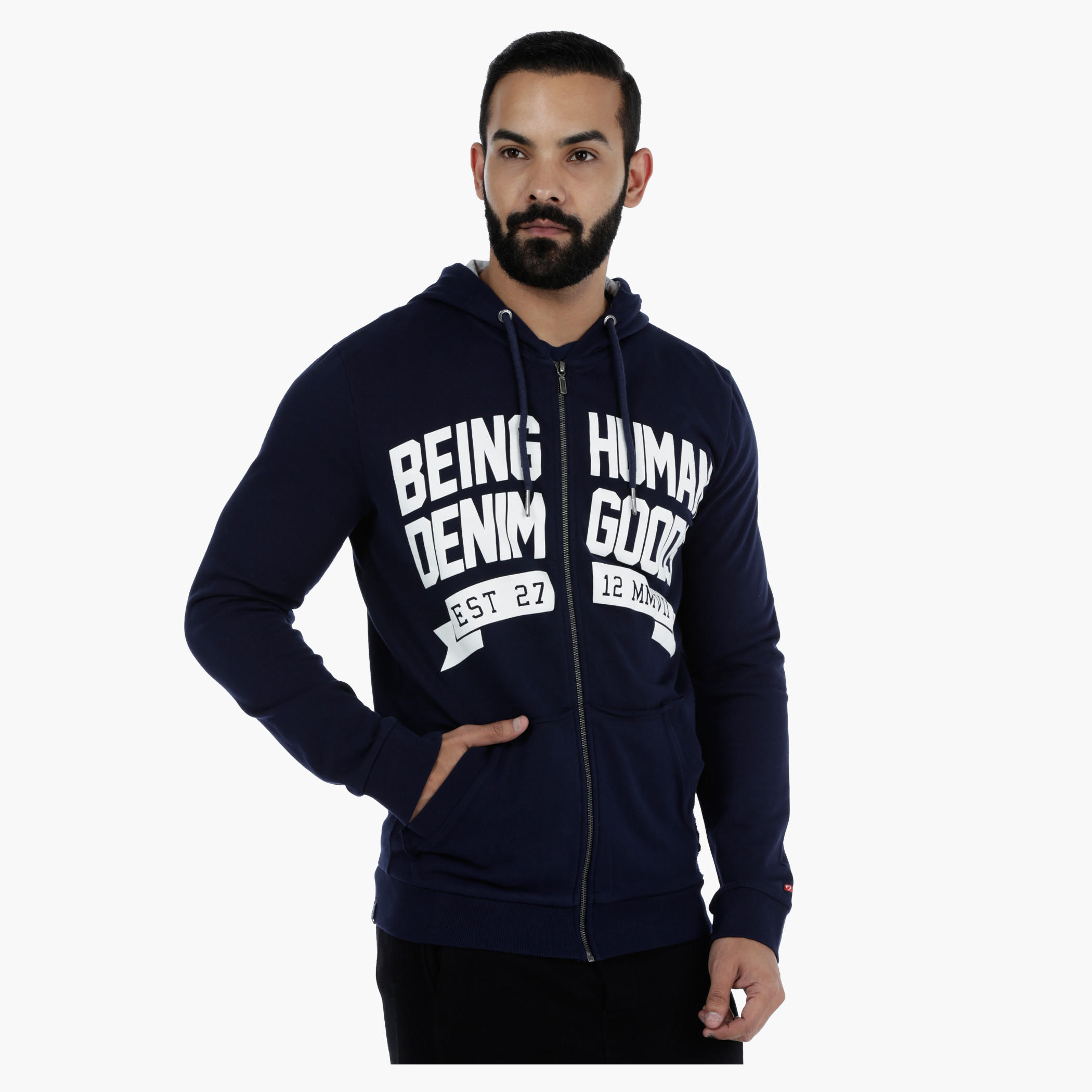 Being Human Printed Sweatshirt with Hood-men-winterwear-hoodiesandsweatshirts-image-5