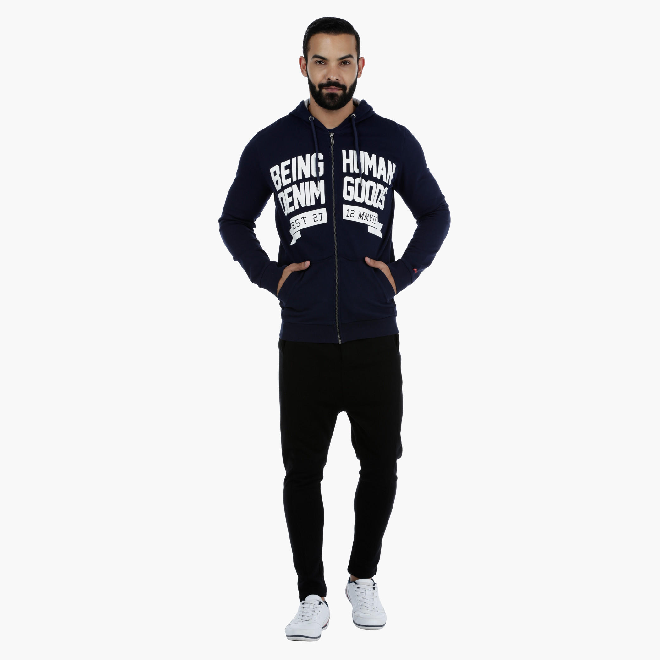 Being Human Printed Sweatshirt with Hood-men-winterwear-hoodiesandsweatshirts-image-5