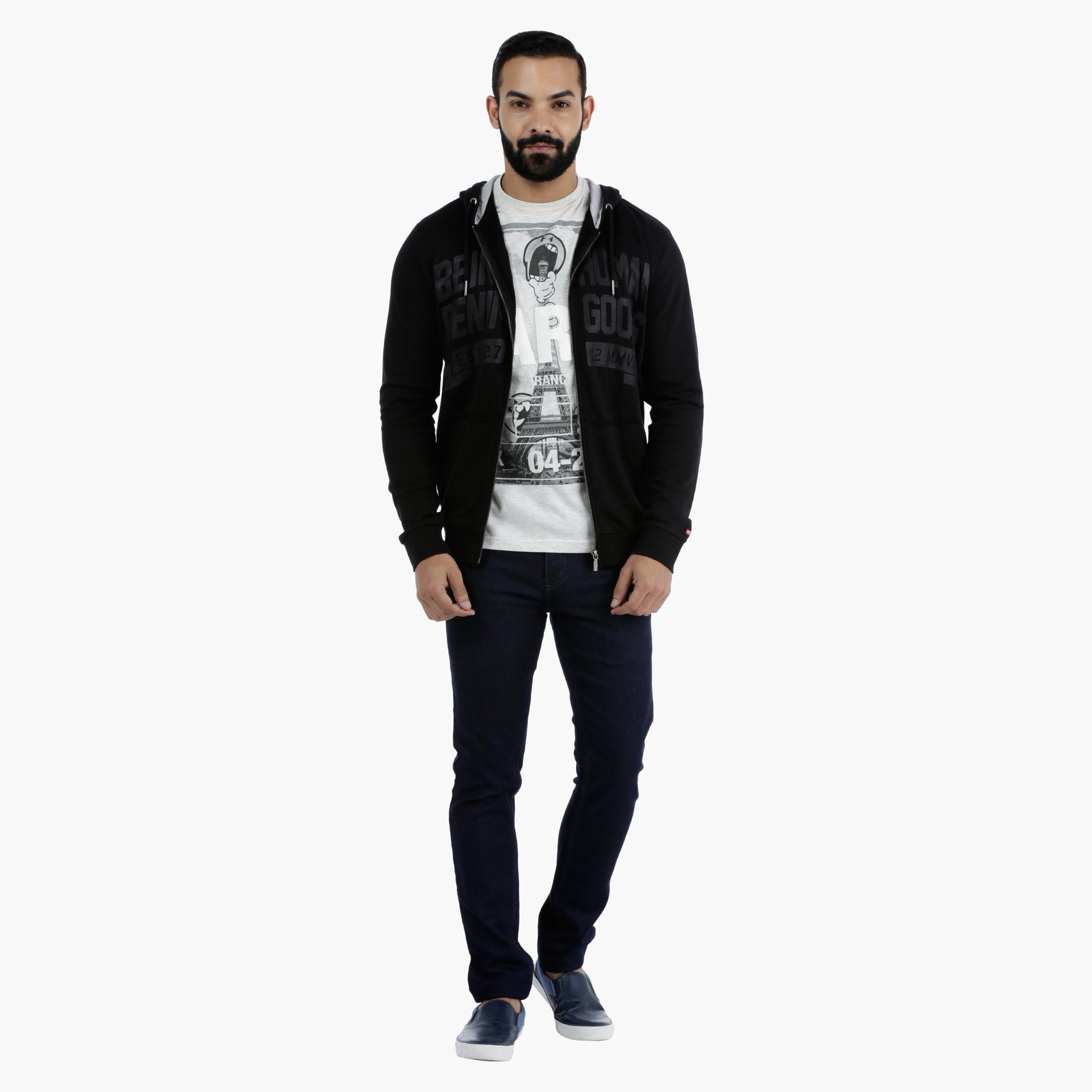 Being Human Printed Cotton Sweatshirt with Hood-men-winterwear-hoodiesandsweatshirts-image-5