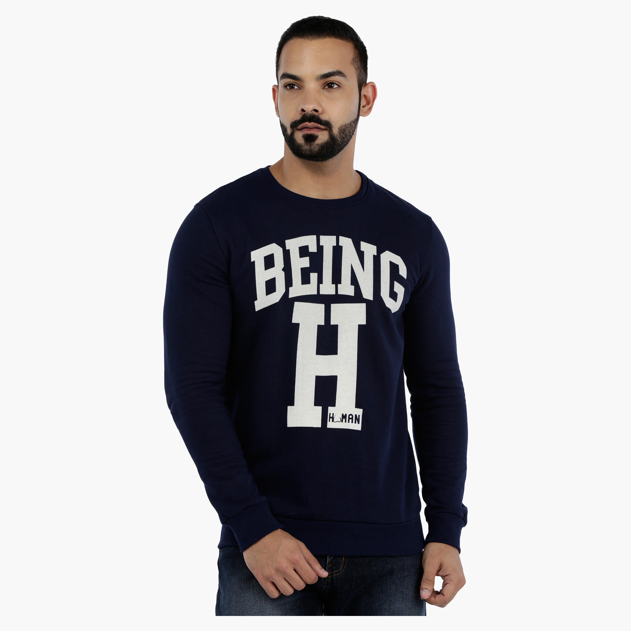 Being Human Printed Sweatshirt-men-winterwear-hoodiesandsweatshirts-image-1