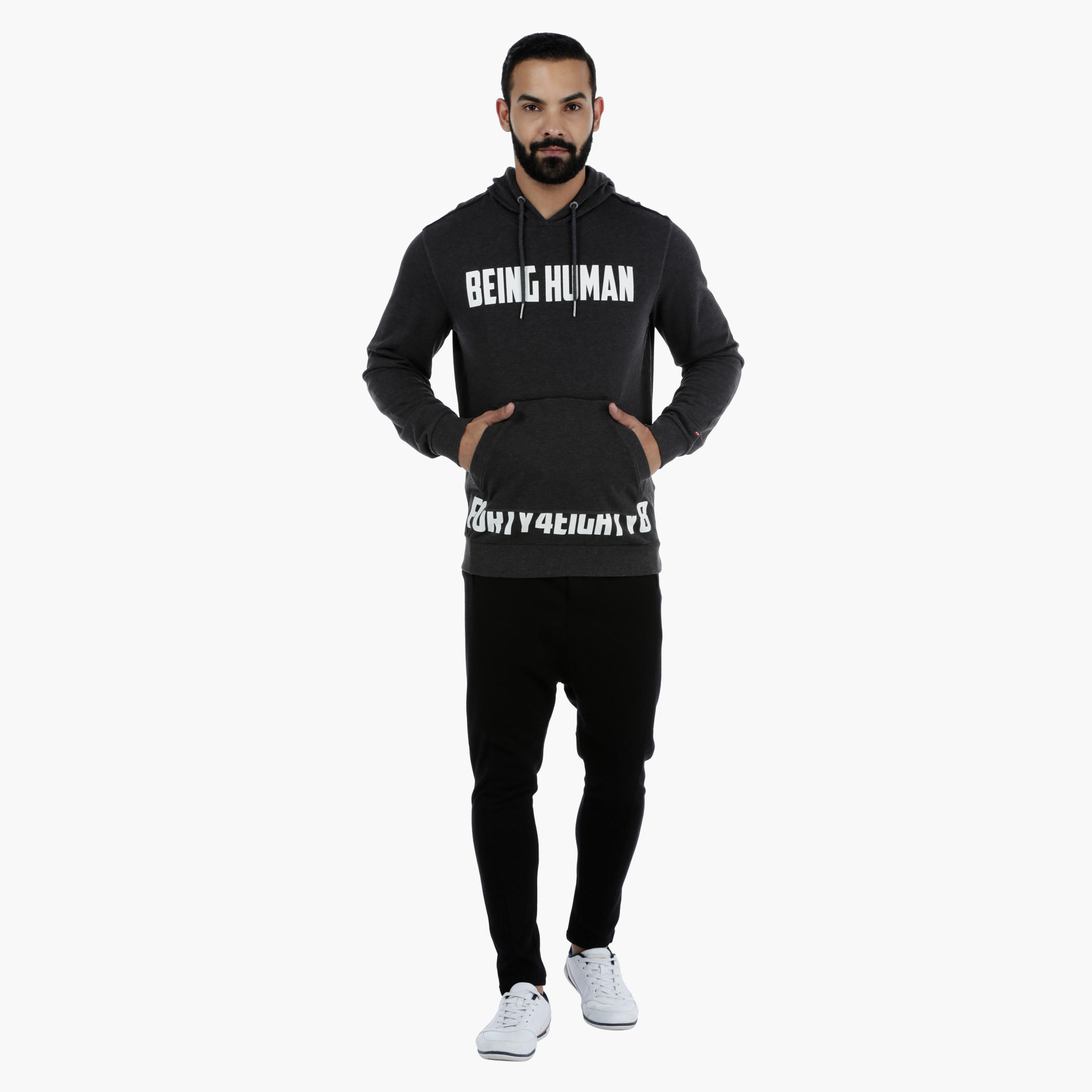 Being Human Sweatshirt with Hood-men-winterwear-hoodiesandsweatshirts-image-1