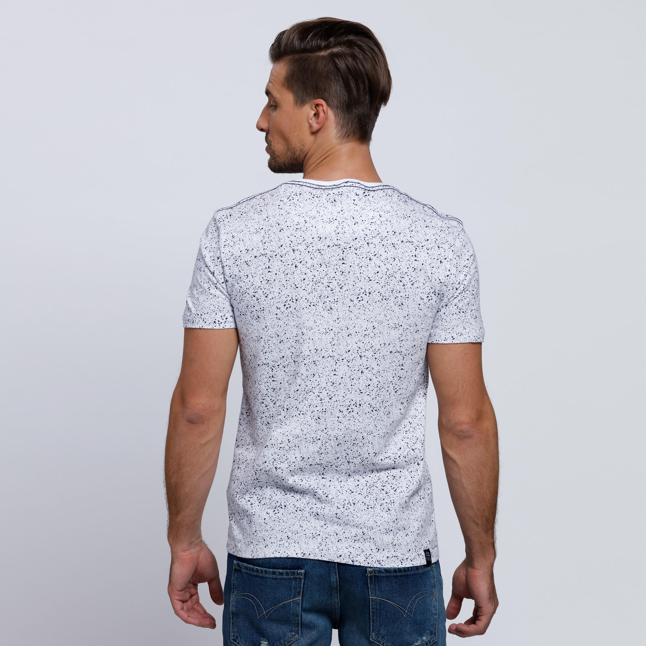 Printed Short Sleeves T-Shirt with Round Neck-men-clothing-tshirtsandpolos-tshirts-image-2