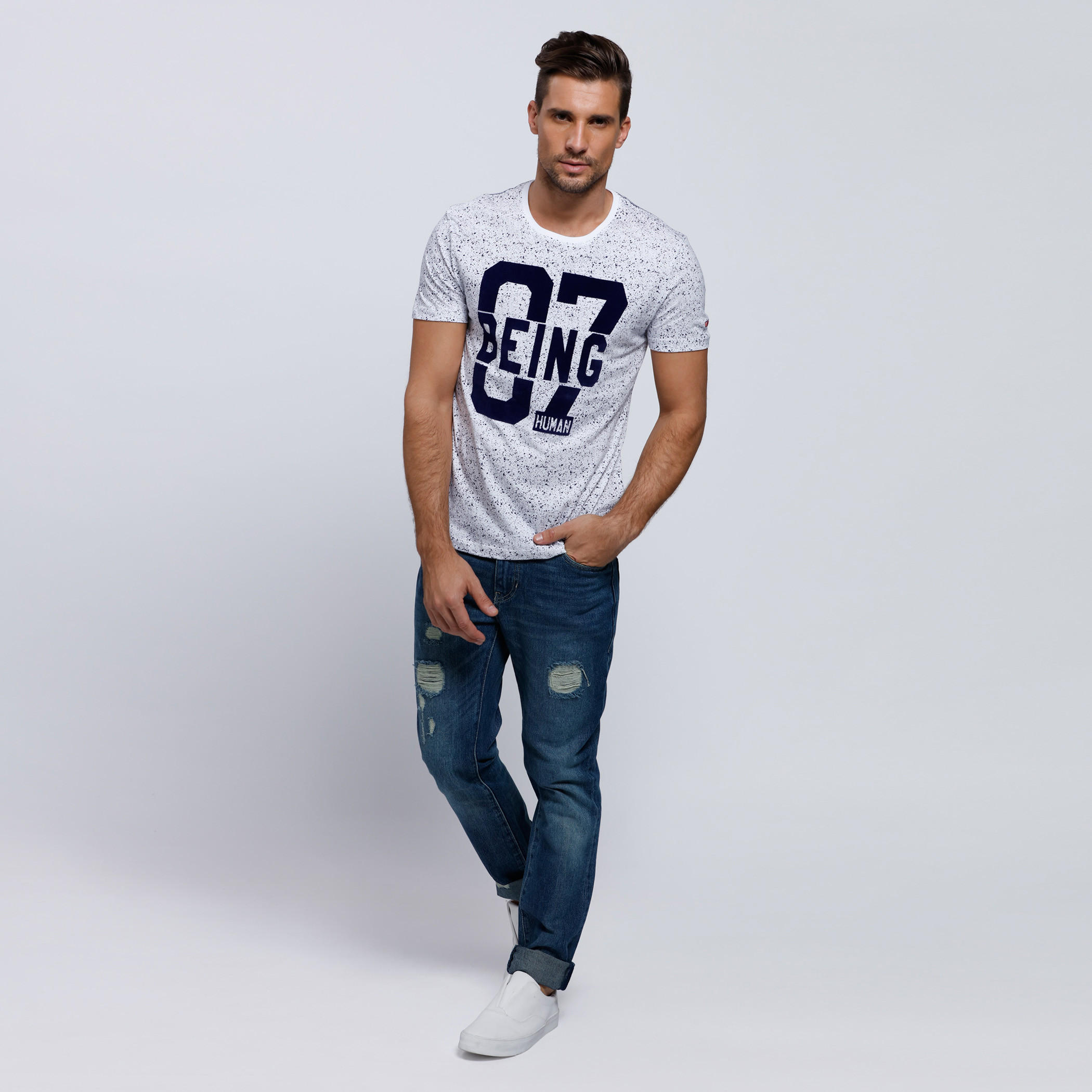 Printed Short Sleeves T-Shirt with Round Neck-men-clothing-tshirtsandpolos-tshirts-image-5