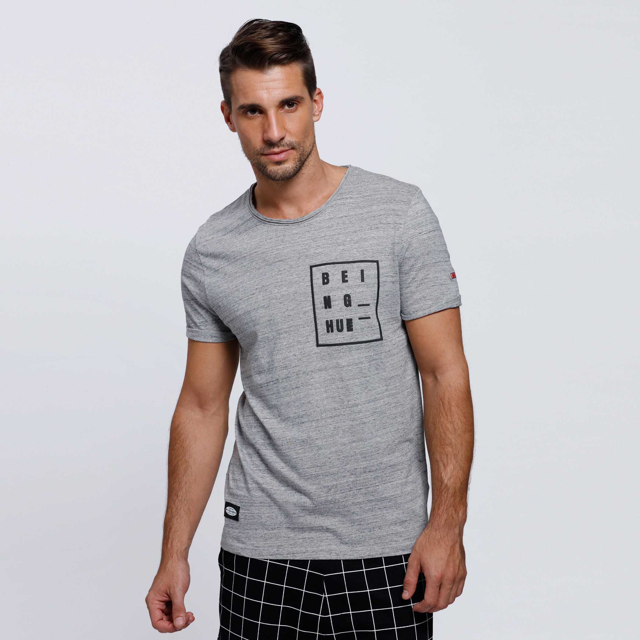 Being Human Printed Round Neck T-Shirt with Short Sleeves-men-clothing-tshirtsandpolos-tshirts-image-1