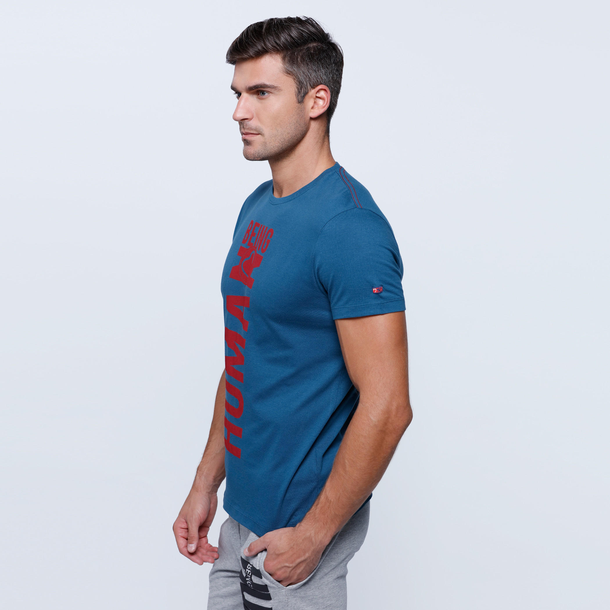 Being Human Printed Short Sleeves T-Shirt with Crew Neckline-men-clothing-tshirtsandpolos-tshirts-image-3