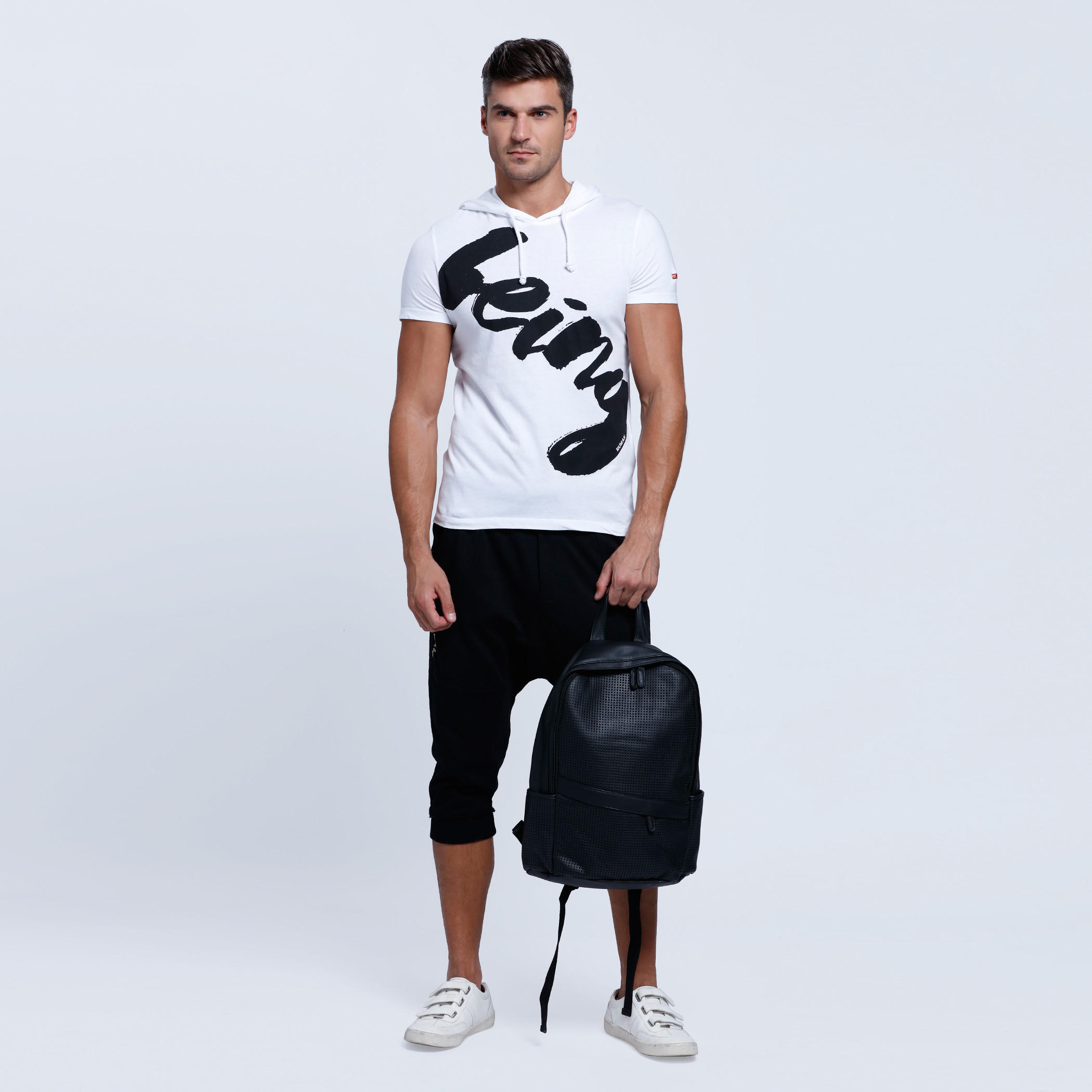 Being Human Printed Short Sleeves T-Shirt with Hood-men-clothing-tshirtsandpolos-tshirts-image-5