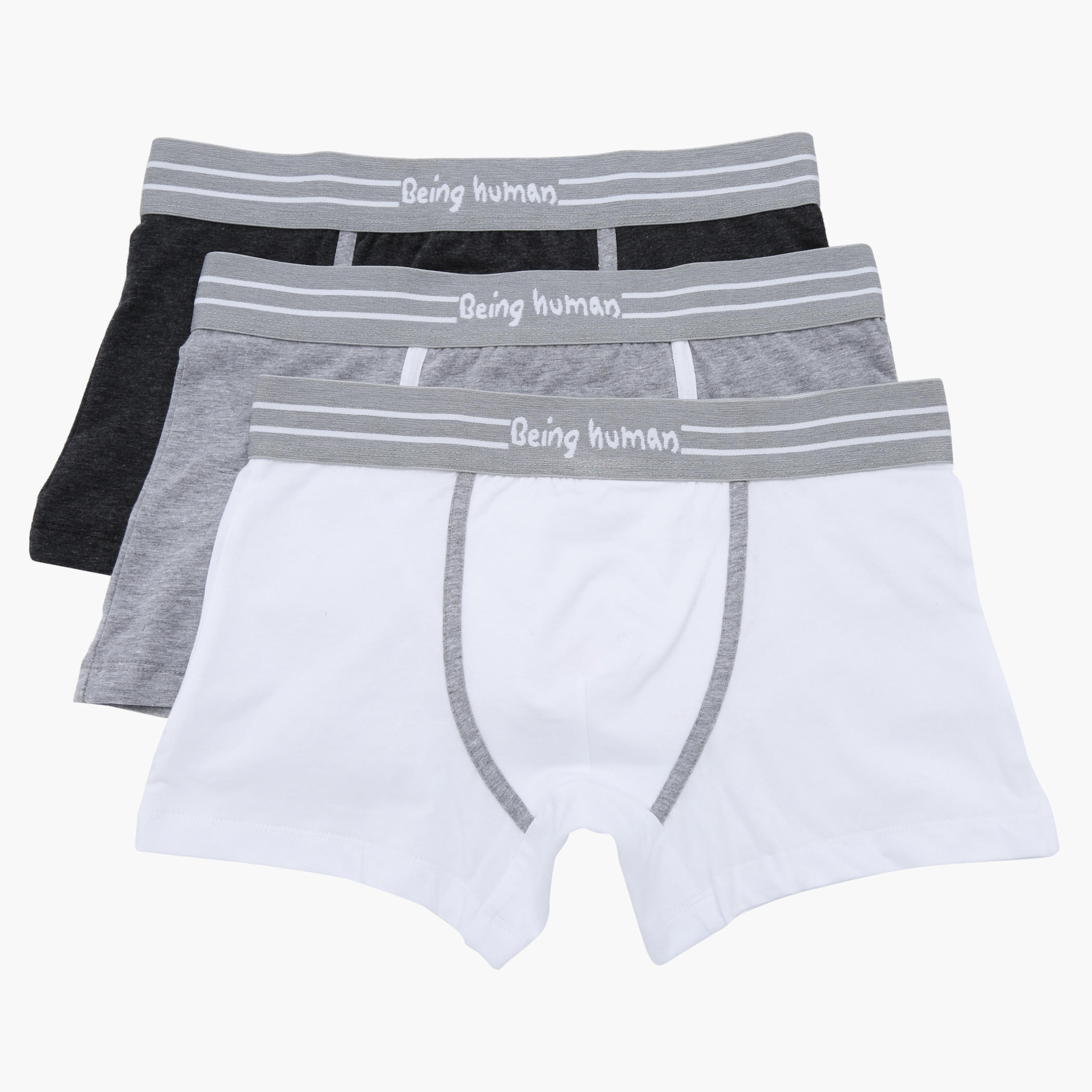 Being Human Elasticised Trunks - Set of 3-men-clothing-innerwear-underwear-image-1