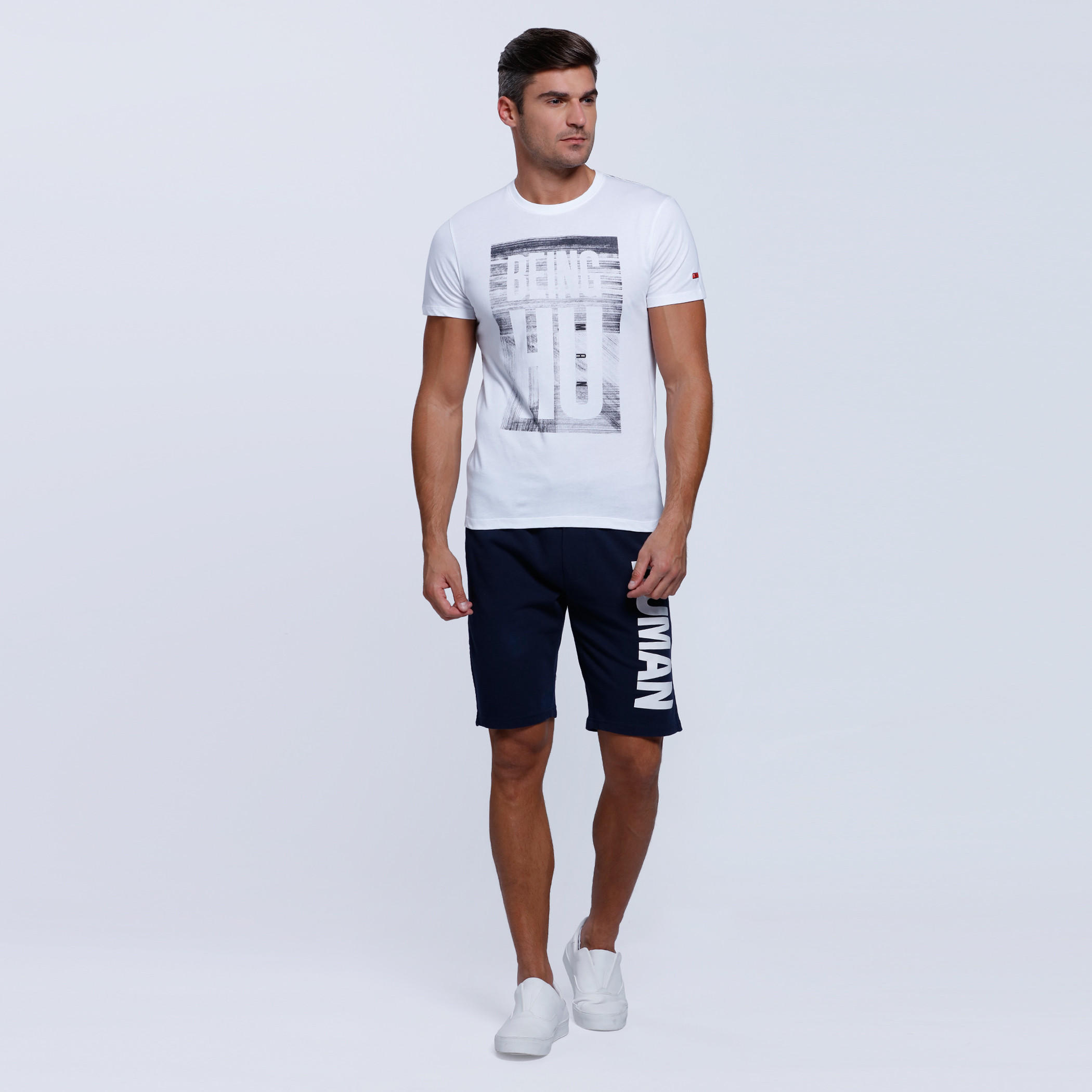 Being Human Printed Shorts with Pocket Detail-men-clothing-bottoms-shorts-image-5