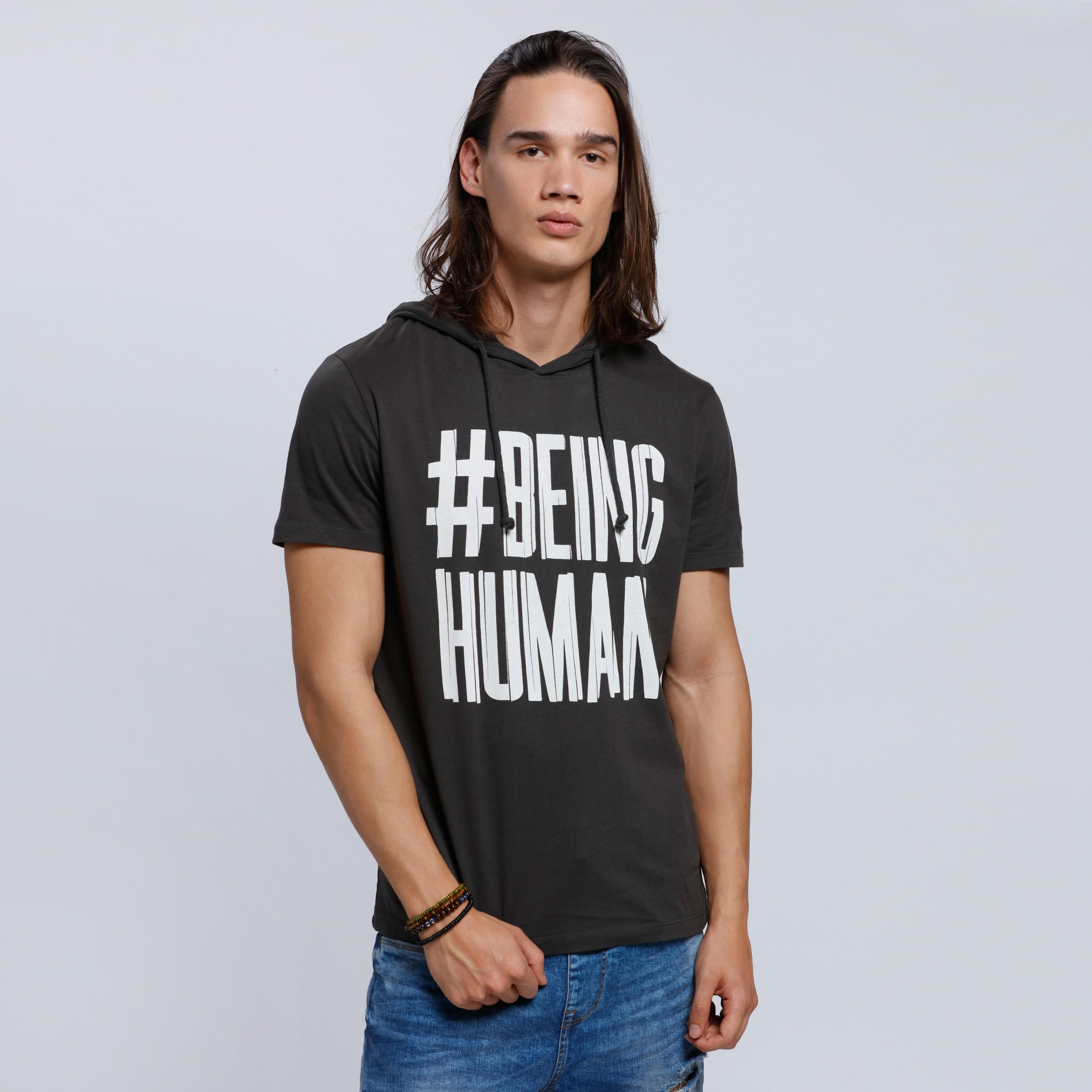 Being Human Printed Short Sleeves T-Shirt with Hood-men-clothing-tshirtsandpolos-tshirts-image-5