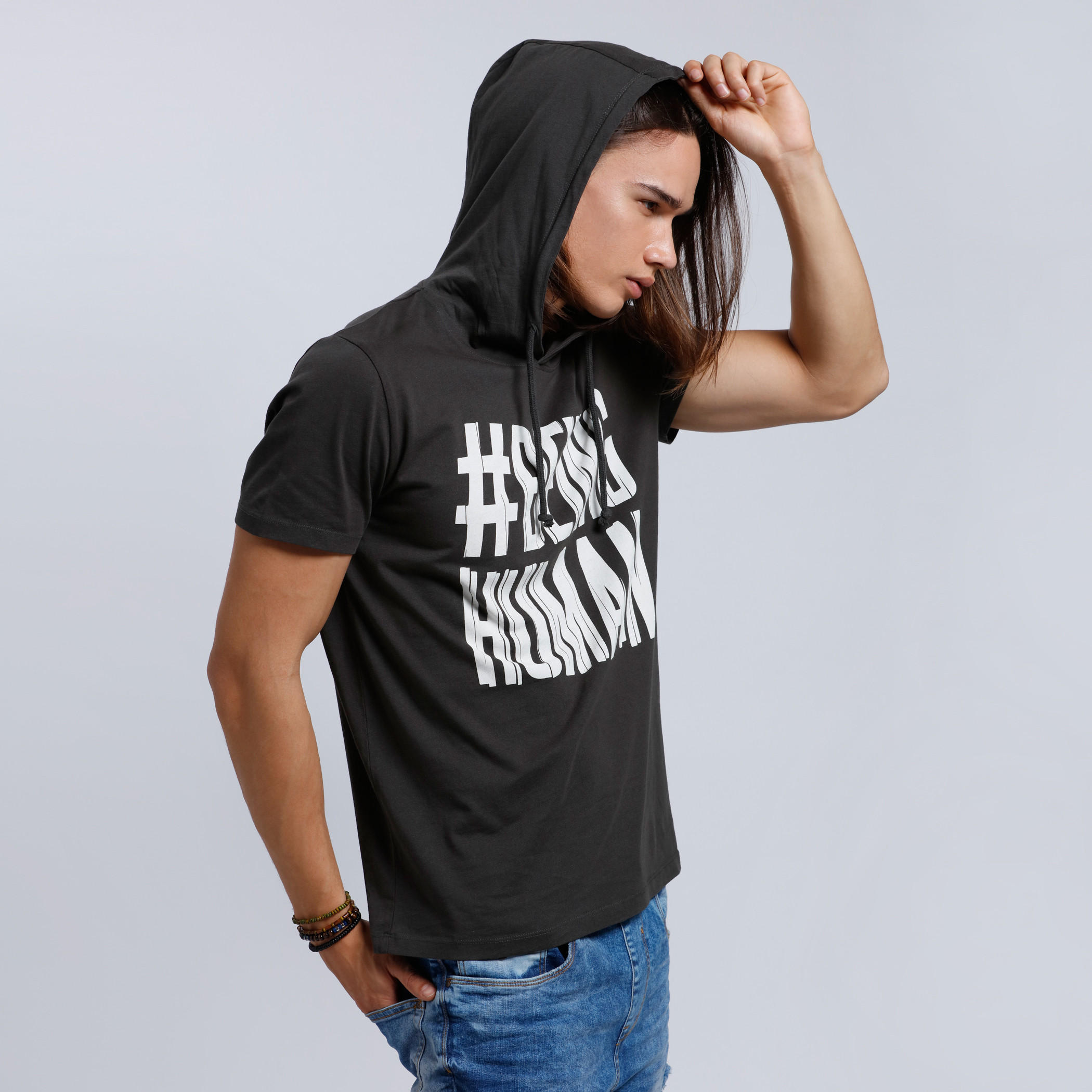 Being Human Printed Short Sleeves T-Shirt with Hood-men-clothing-tshirtsandpolos-tshirts-image-3