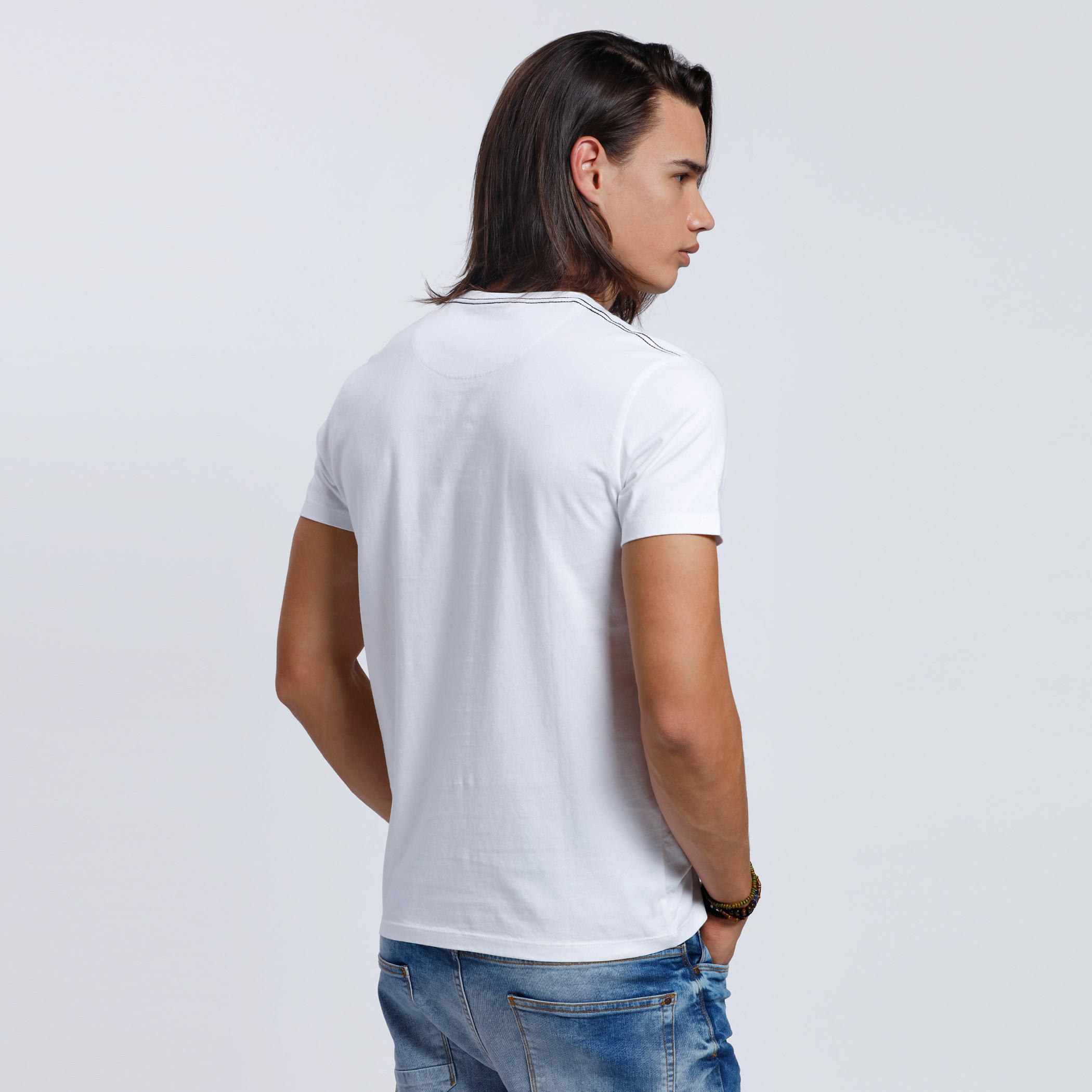 Being Human Crew Neck T-shirt with Short Sleeves-men-clothing-tshirtsandpolos-tshirts-image-2