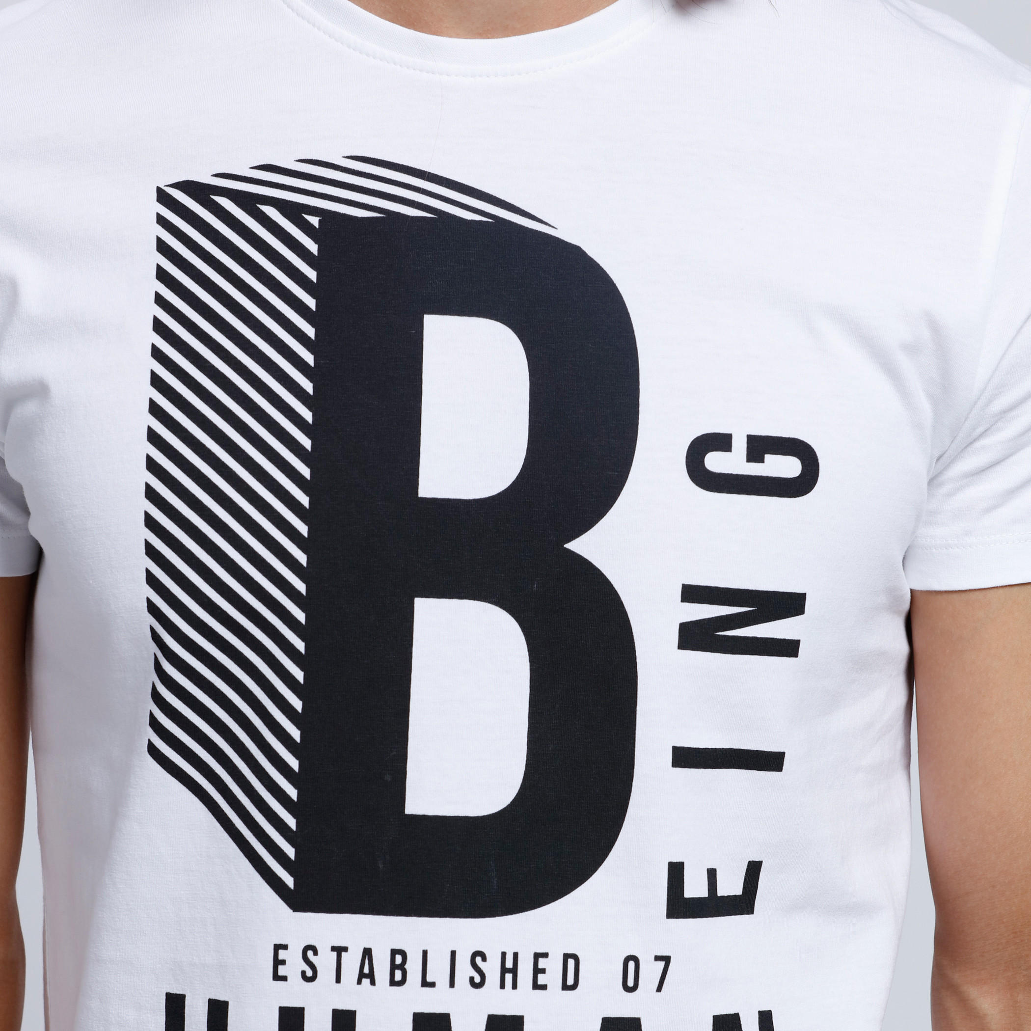 Being Human Crew Neck T-shirt with Short Sleeves-men-clothing-tshirtsandpolos-tshirts-image-4