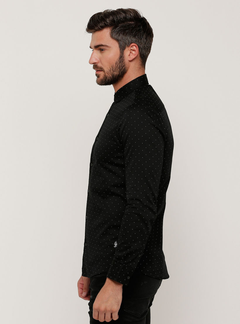 Being Human Printed Shirt with Long Sleeves and Complete Placket-men-clothing-shirts-image-3