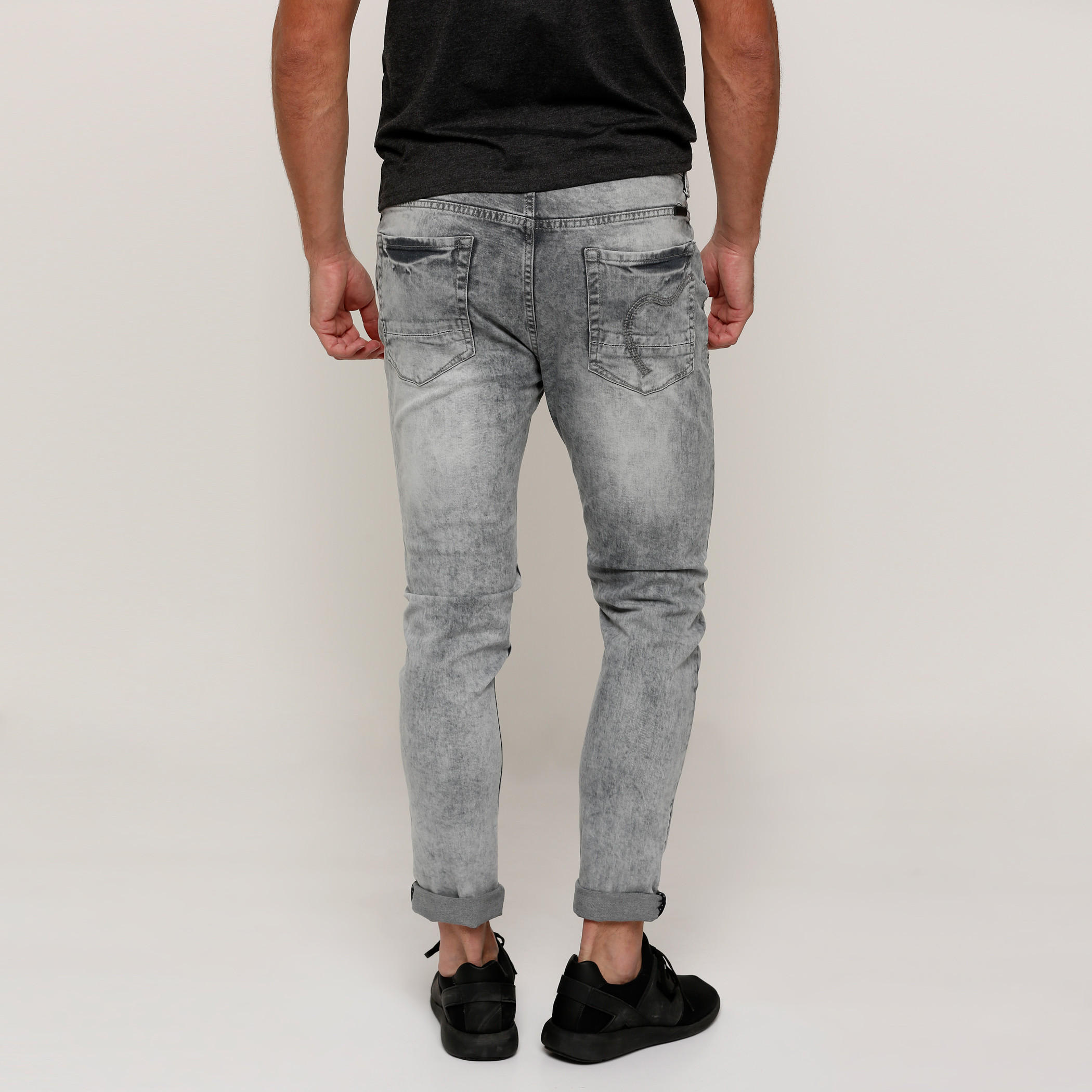 بنطال جينز طويل برباط وجيوب بيينج هيومان-men-clothing-bottoms-jeans-image-2