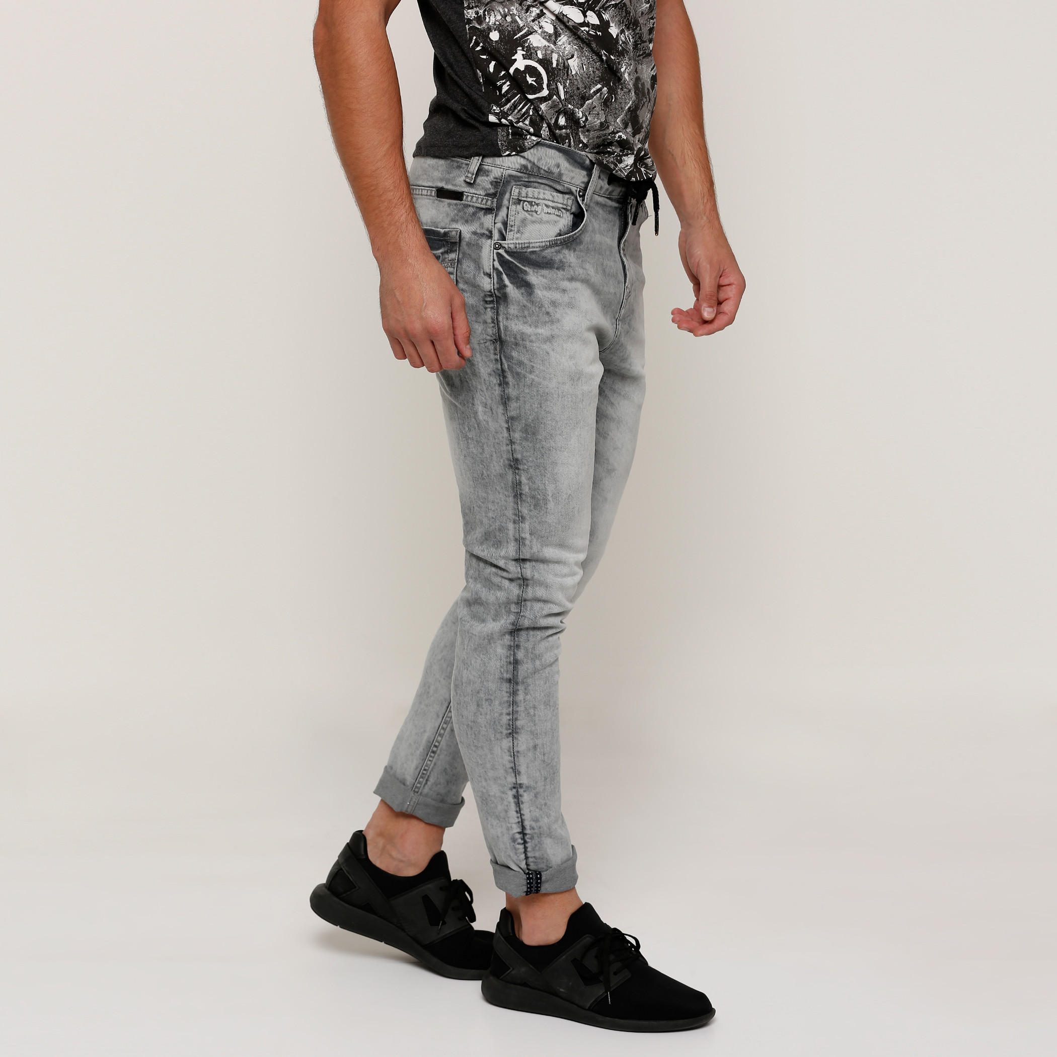 بنطال جينز طويل برباط وجيوب بيينج هيومان-men-clothing-bottoms-jeans-image-3