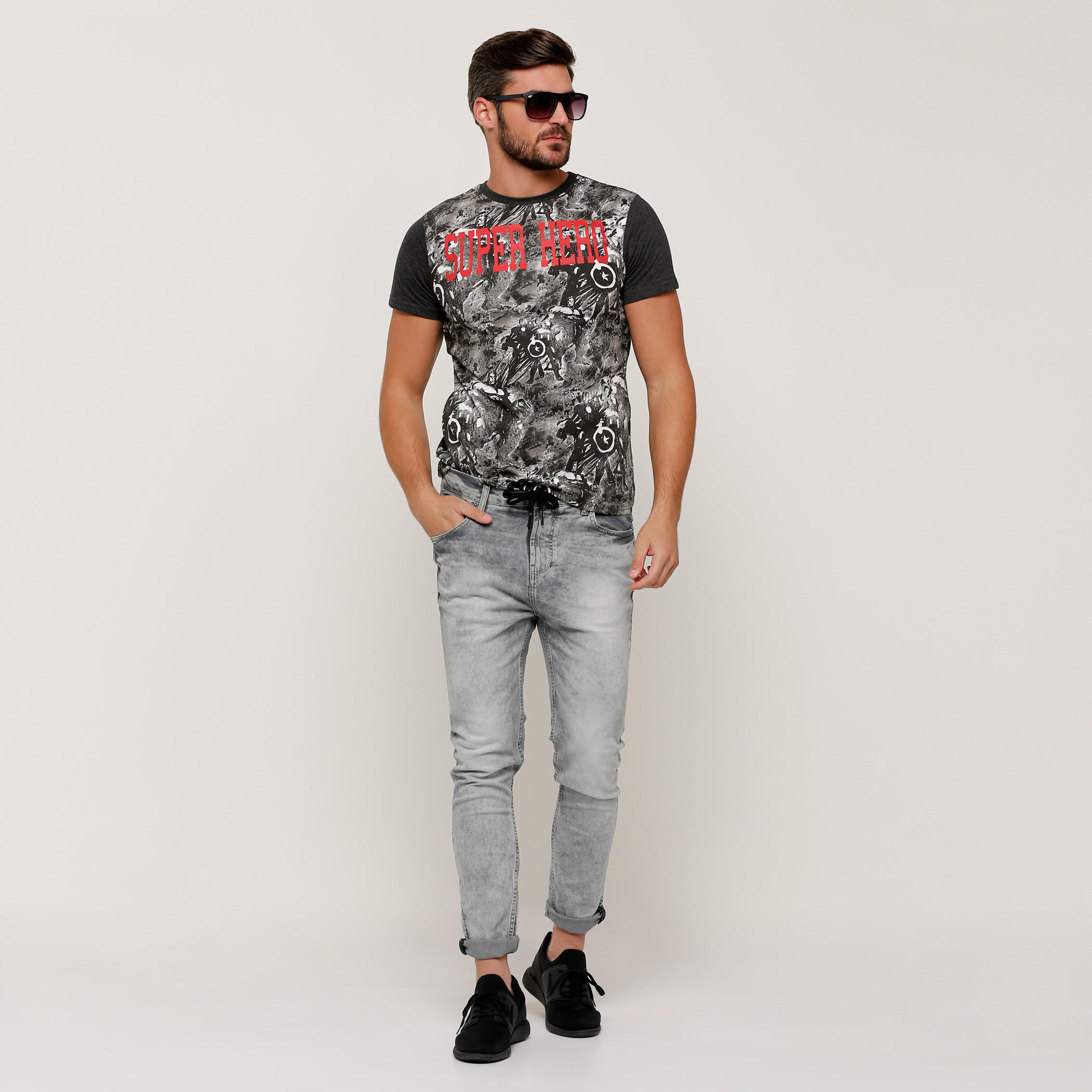 بنطال جينز طويل برباط وجيوب بيينج هيومان-men-clothing-bottoms-jeans-image-5