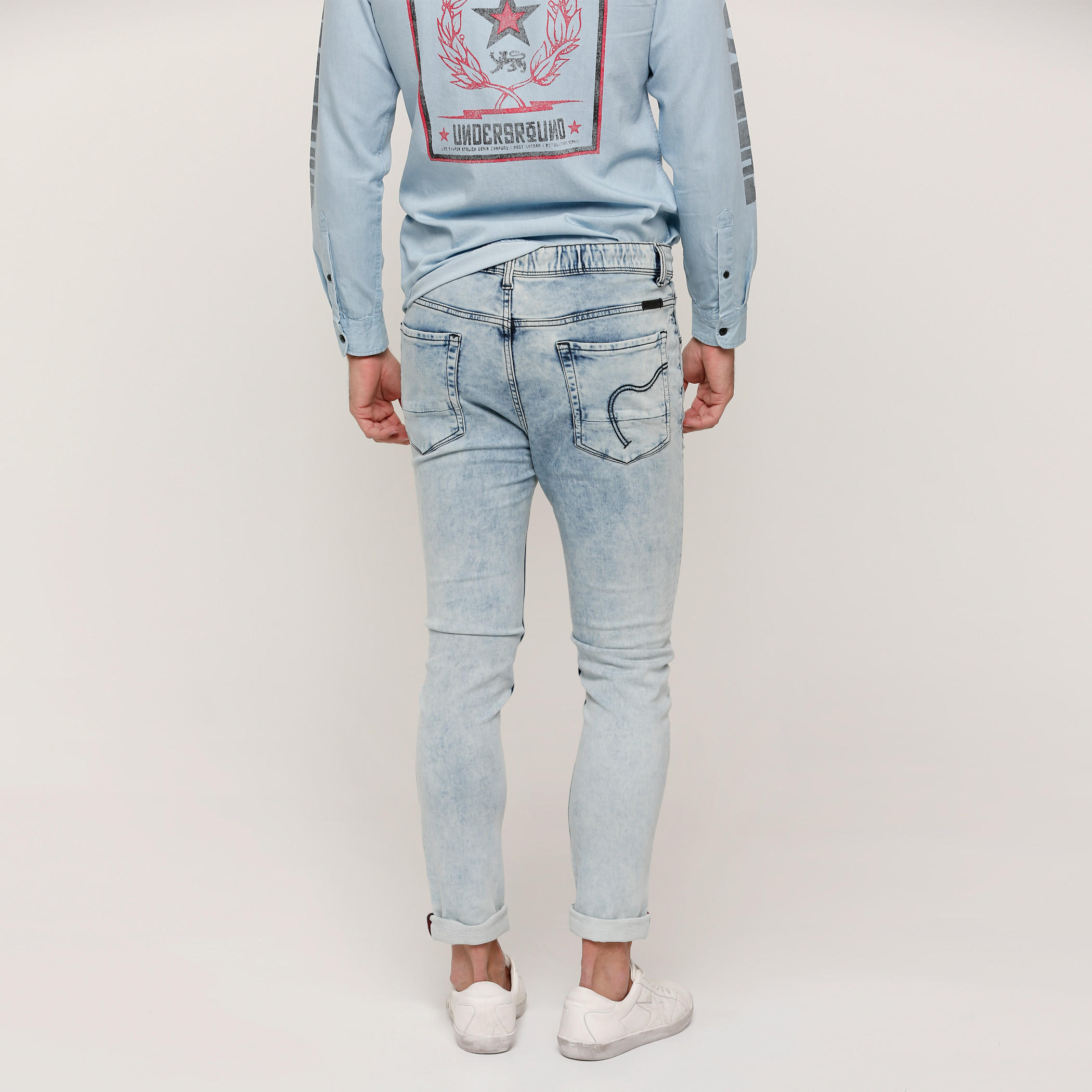 Being Human Full Length Jeans with Drawstring and Pocket Detail-men-clothing-bottoms-jeans-image-2