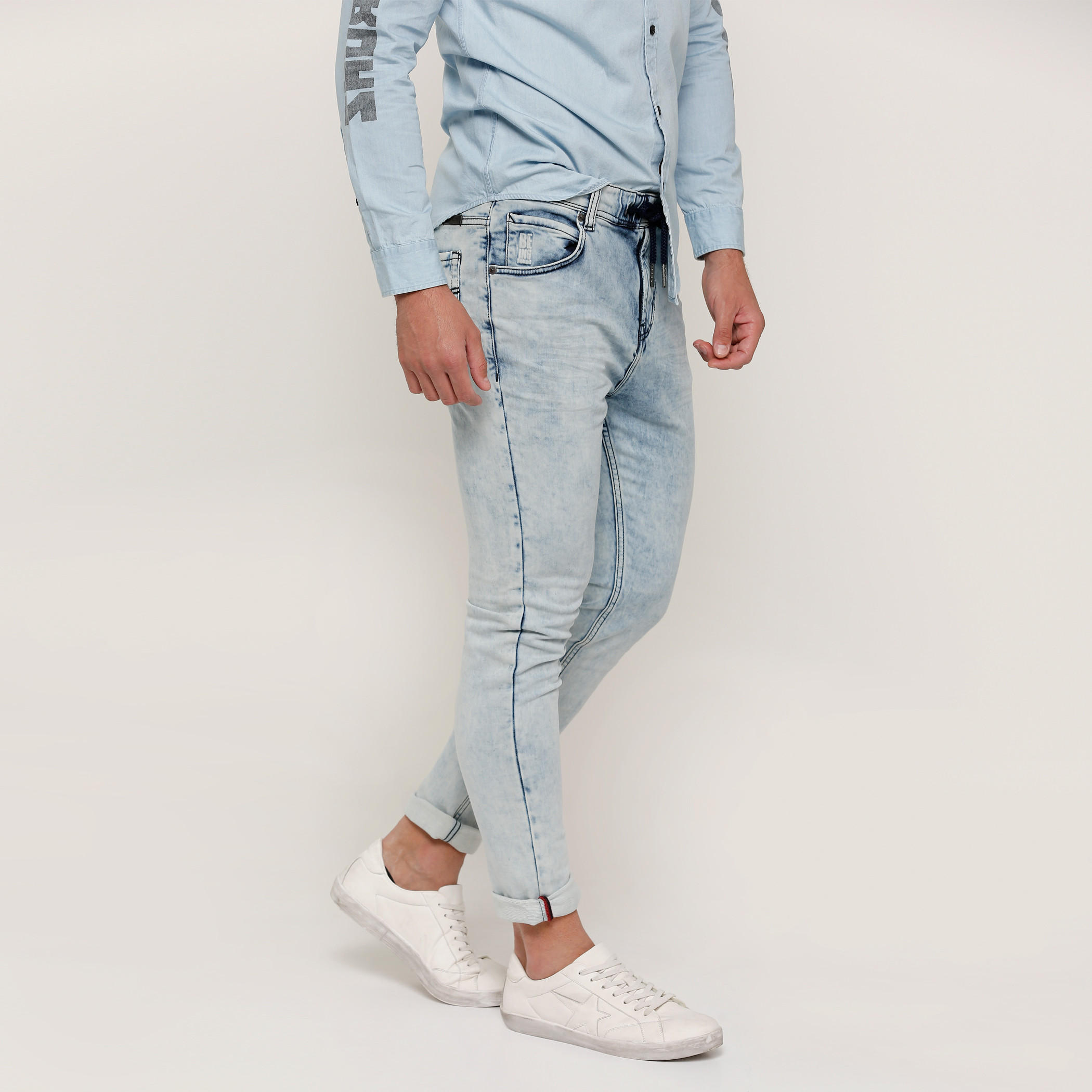 Being Human Full Length Jeans with Drawstring and Pocket Detail-men-clothing-bottoms-jeans-image-3