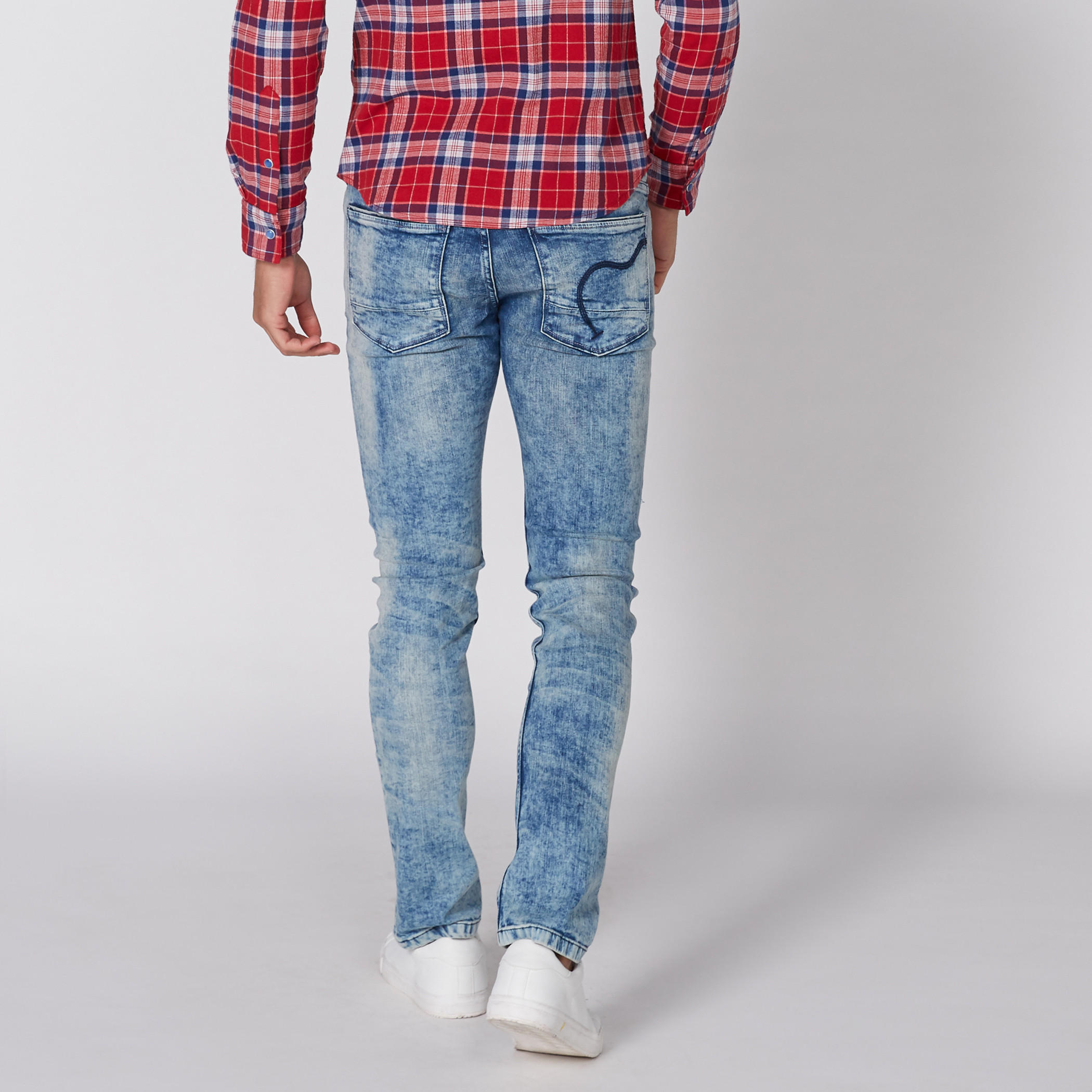 بنطال جينز طويل بجيوب بيينج هيومان-men-clothing-bottoms-jeans-image-4