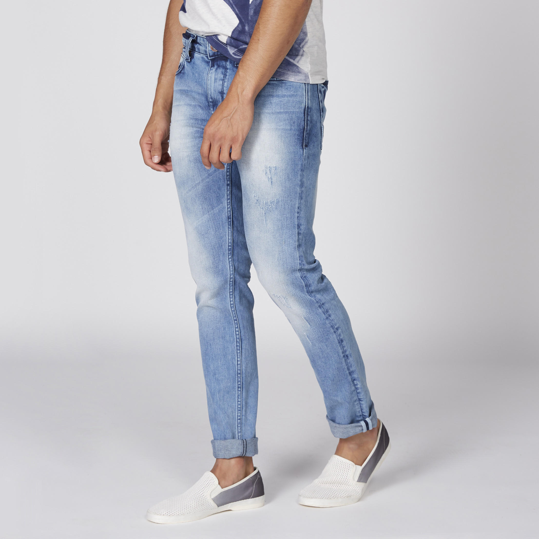 بنطال جينز طويل بزر إغلاق وجيوب بيينج هيومان-men-clothing-bottoms-jeans-image-3