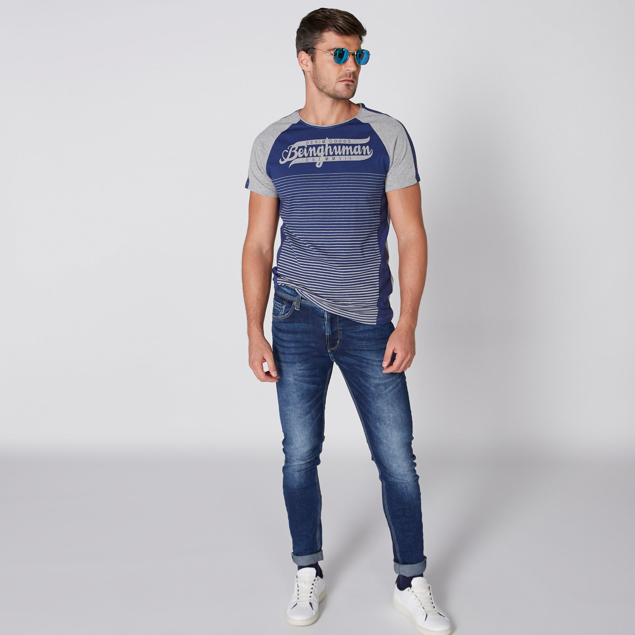 بنطال جينز طويل بزر إغلاق وجيوب بيينج هيومان-men-clothing-bottoms-jeans-image-2