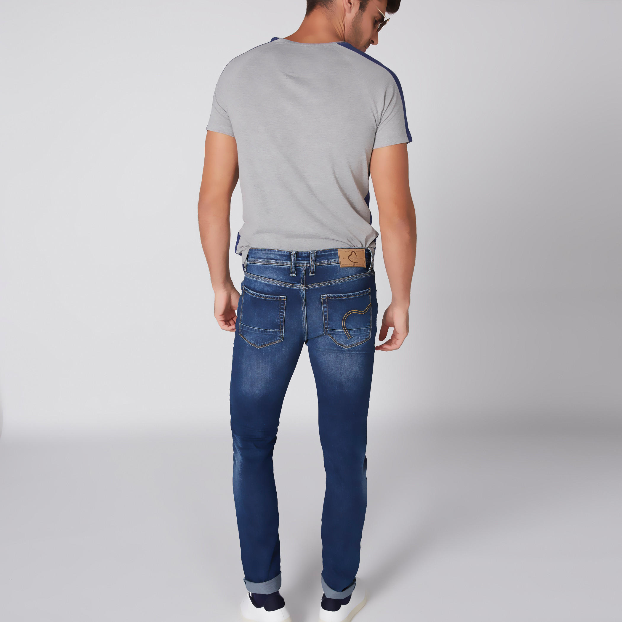 بنطال جينز طويل بزر إغلاق وجيوب بيينج هيومان-men-clothing-bottoms-jeans-image-5